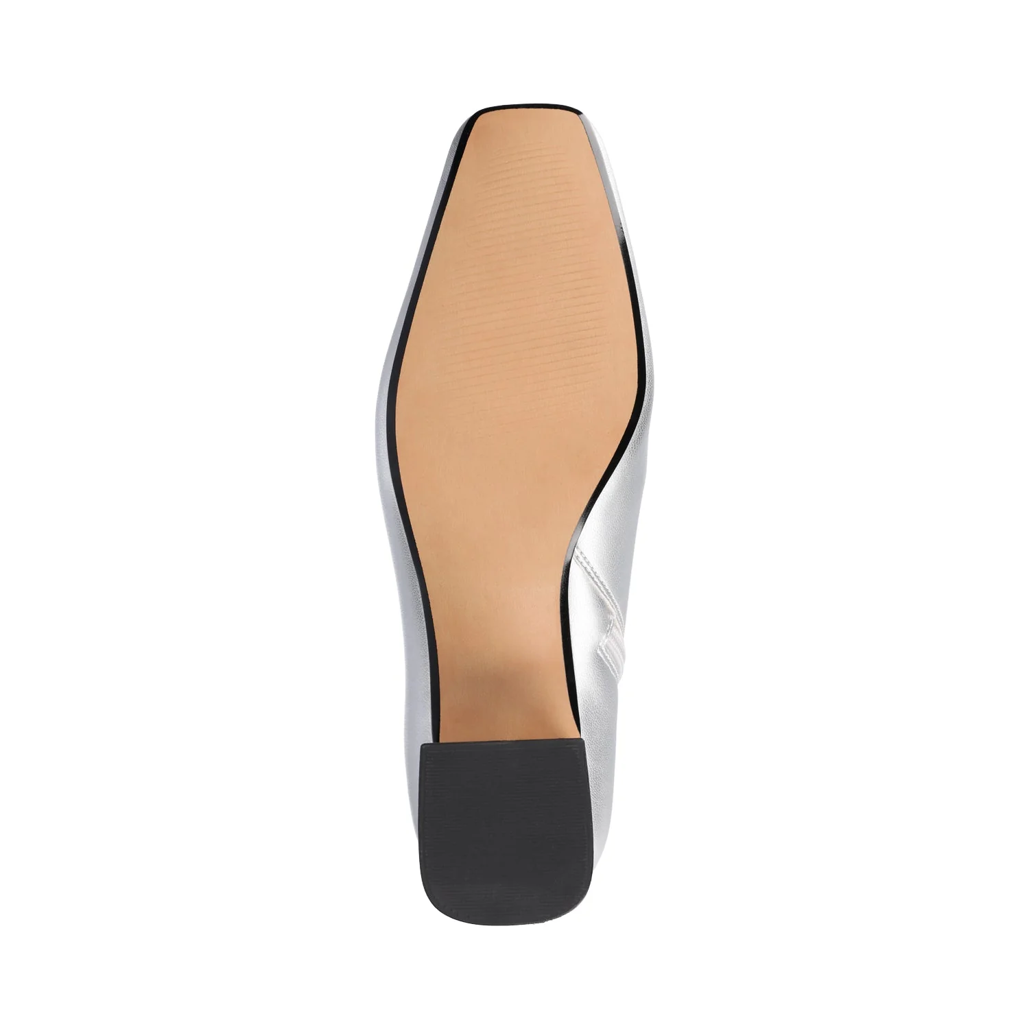 HAYLINN VEGAN LEATHER BOOTIES IN WIDE - Silver PU - Image 5