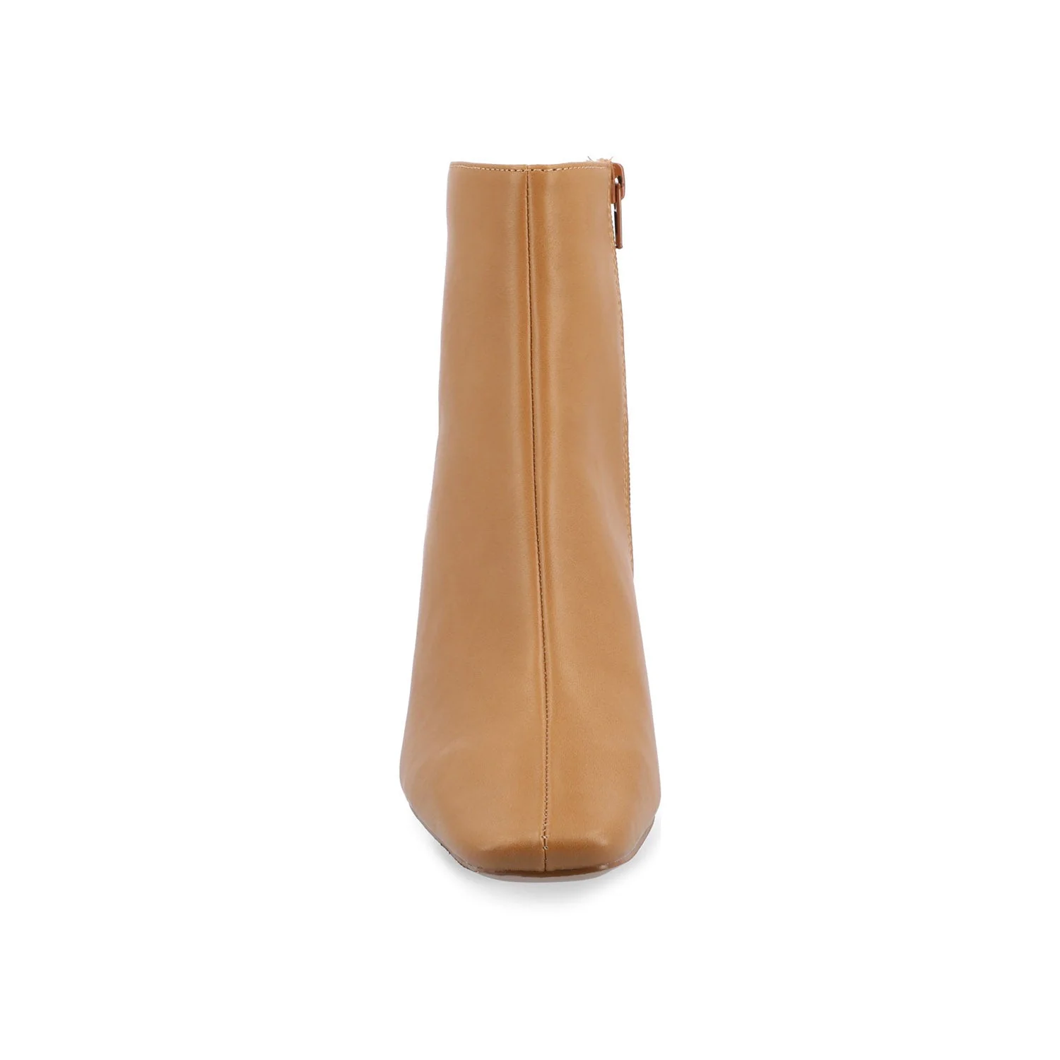 HAYLINN VEGAN LEATHER BOOTIES IN WIDE - Tan PU - Image 5