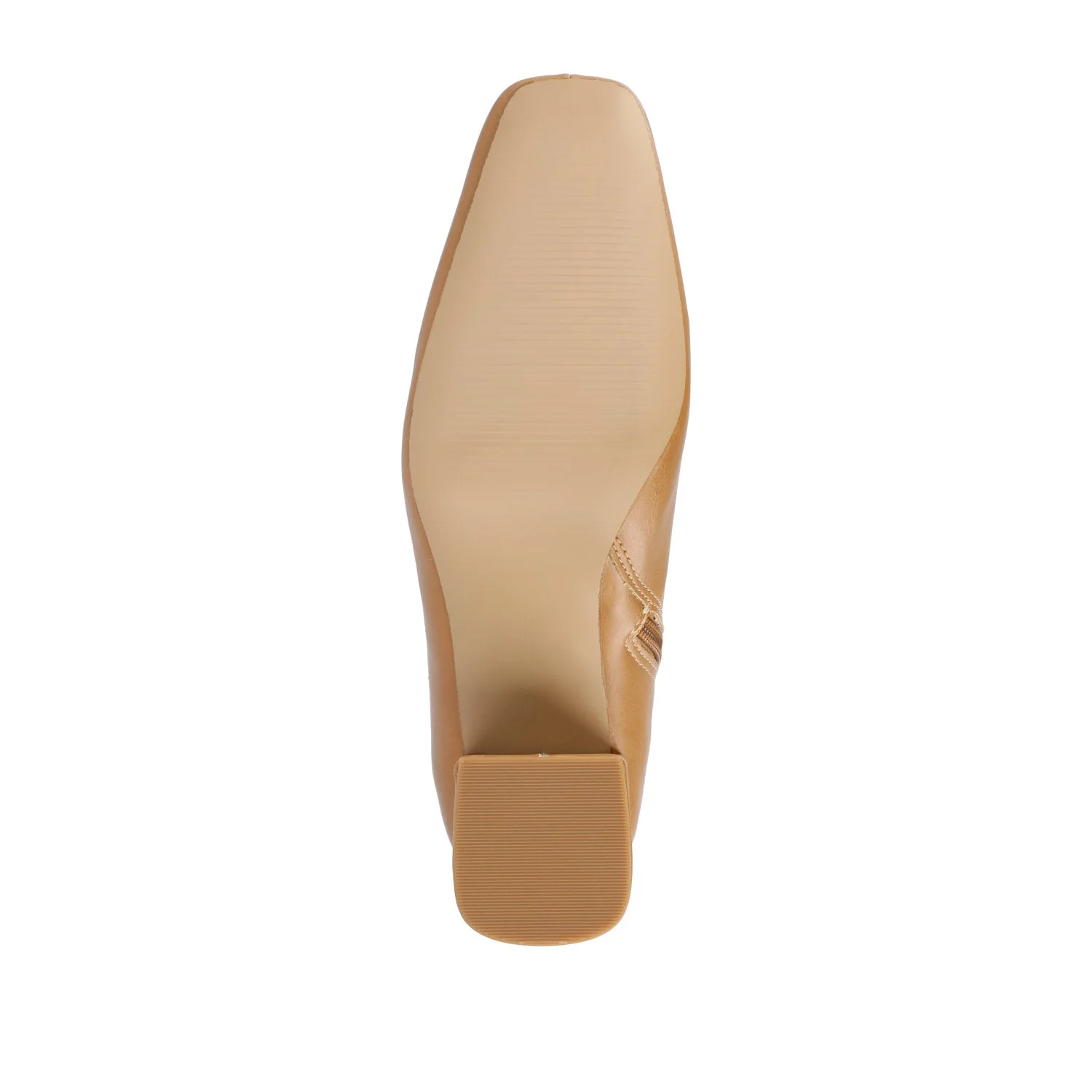 HAYLINN VEGAN LEATHER BOOTIES IN WIDE - Tan PU - Image 8