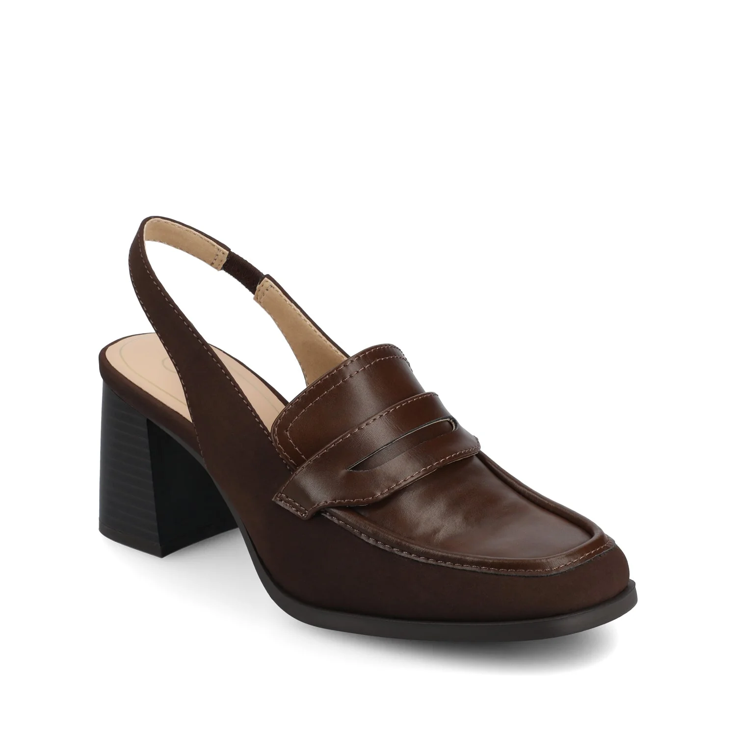 HENRIKA MOC TOE PUMPS - Chocolate - Image 2