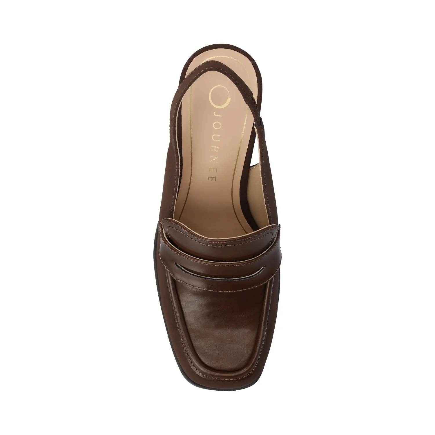 HENRIKA MOC TOE PUMPS - Chocolate - Image 4