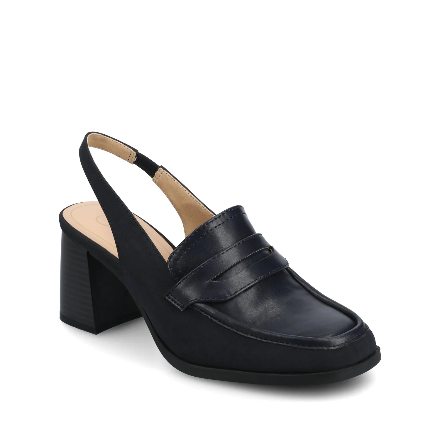 HENRIKA MOC TOE PUMPS - Navy - Image 2