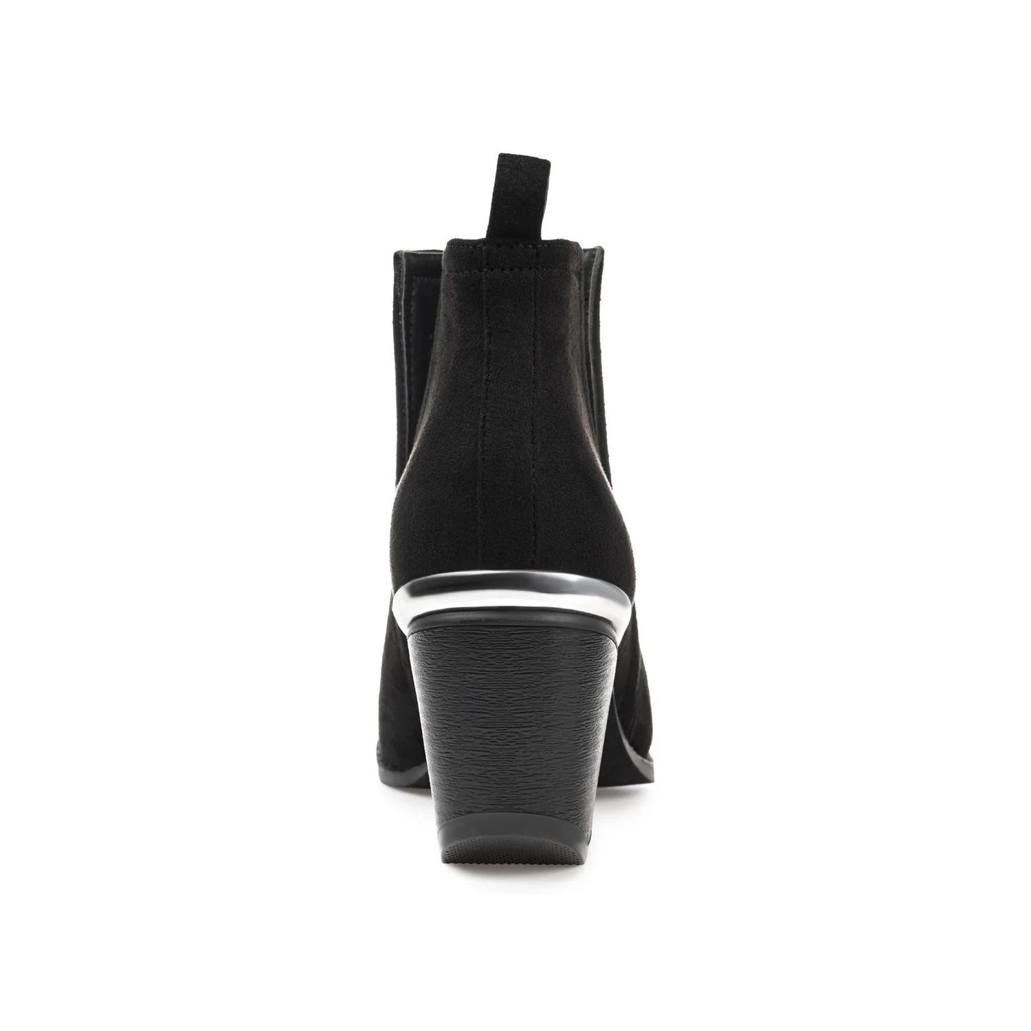 ISSLA CUTOUT BOOTIES IN FAUX SUEDE - Black - Image 7