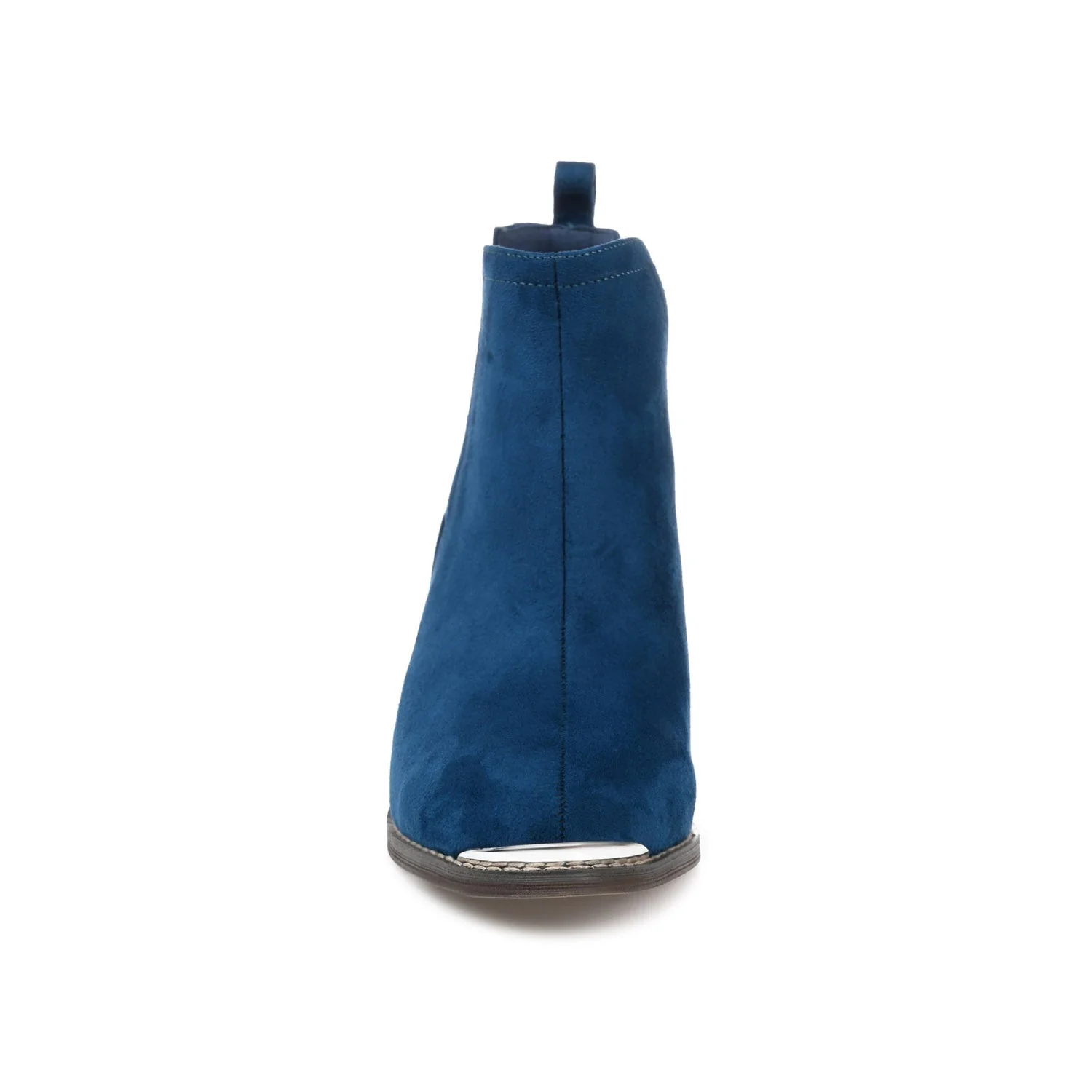 ISSLA CUTOUT BOOTIES IN FAUX SUEDE - Blue - Image 5