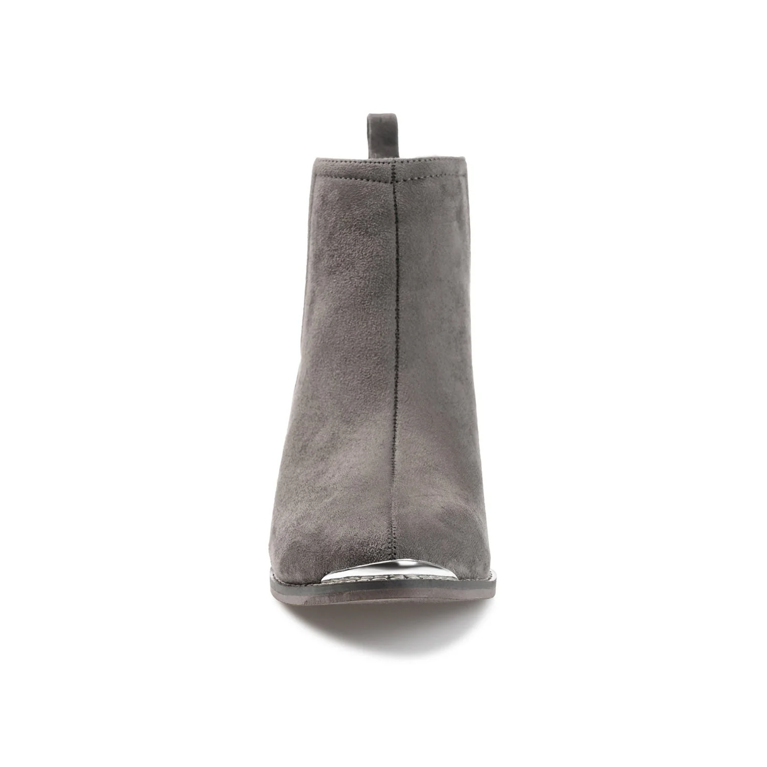 ISSLA CUTOUT BOOTIES IN FAUX SUEDE - Grey - Image 5