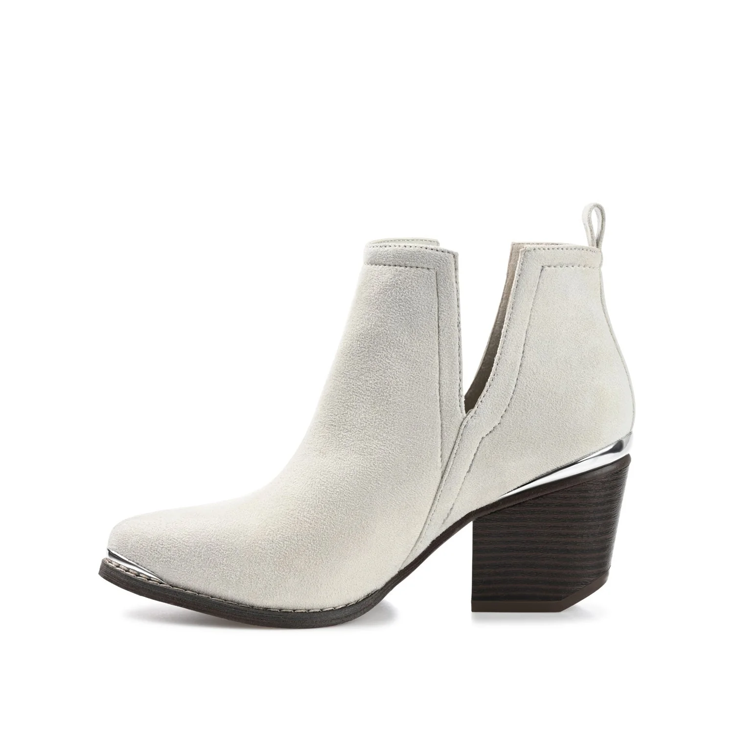 ISSLA CUTOUT BOOTIES IN FAUX SUEDE - Sand - Image 3