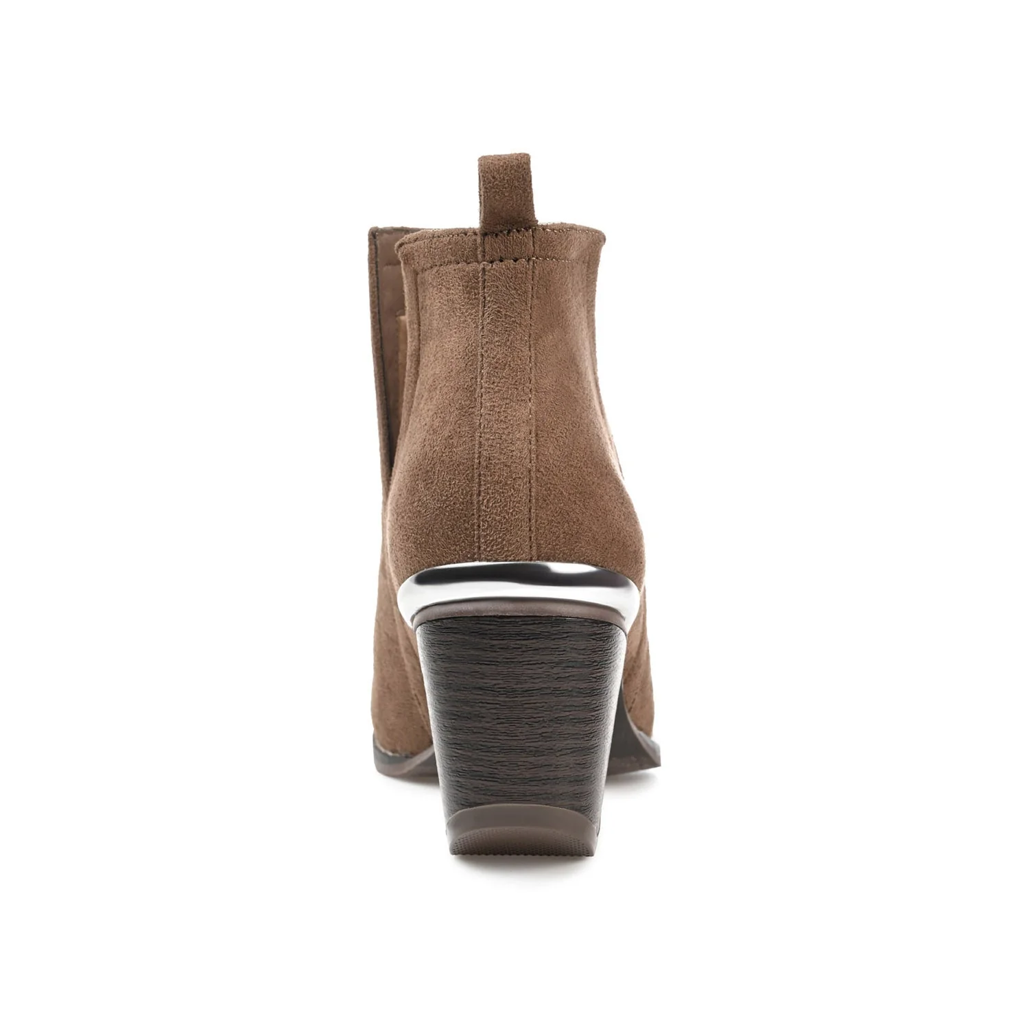 ISSLA CUTOUT BOOTIES IN FAUX SUEDE - Taupe - Image 7