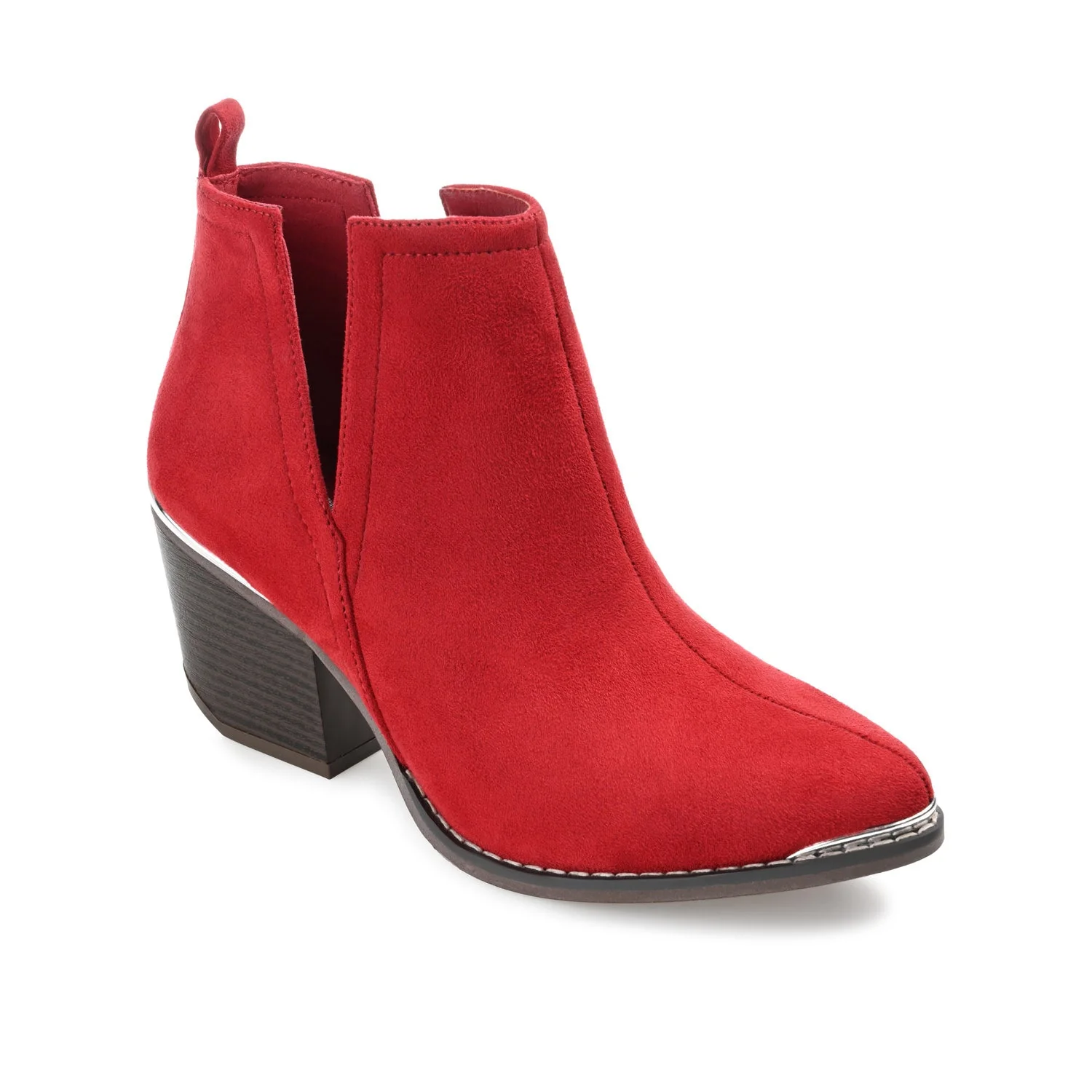 ISSLA CUTOUT BOOTIES IN WIDE - Red - Image 2