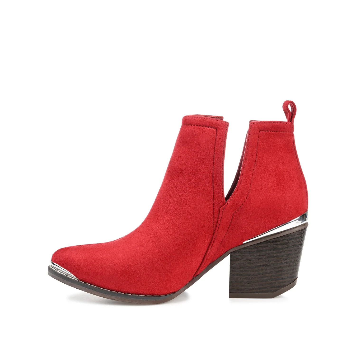 ISSLA CUTOUT BOOTIES IN WIDE - Red - Image 3