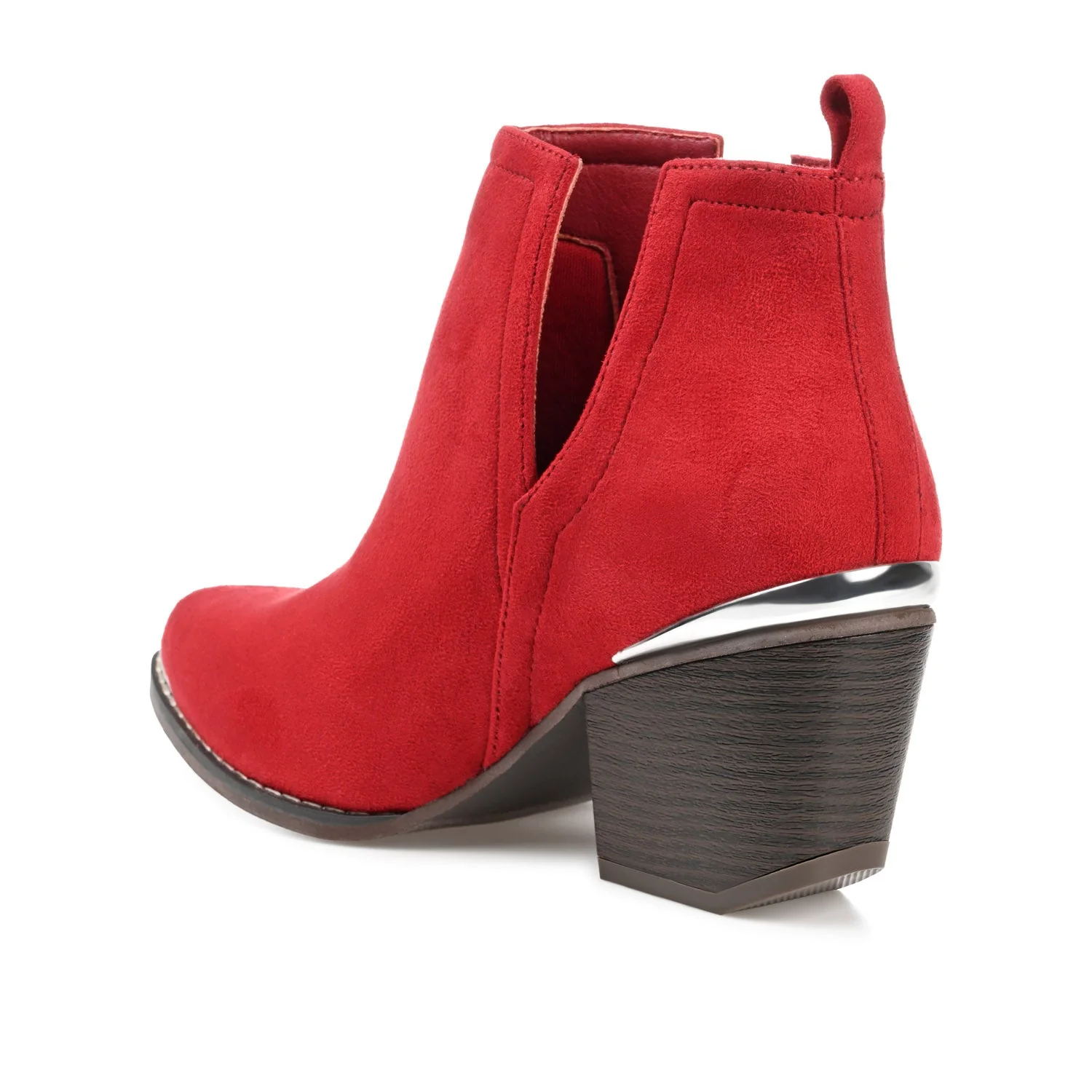 ISSLA CUTOUT BOOTIES IN WIDE - Red - Image 4