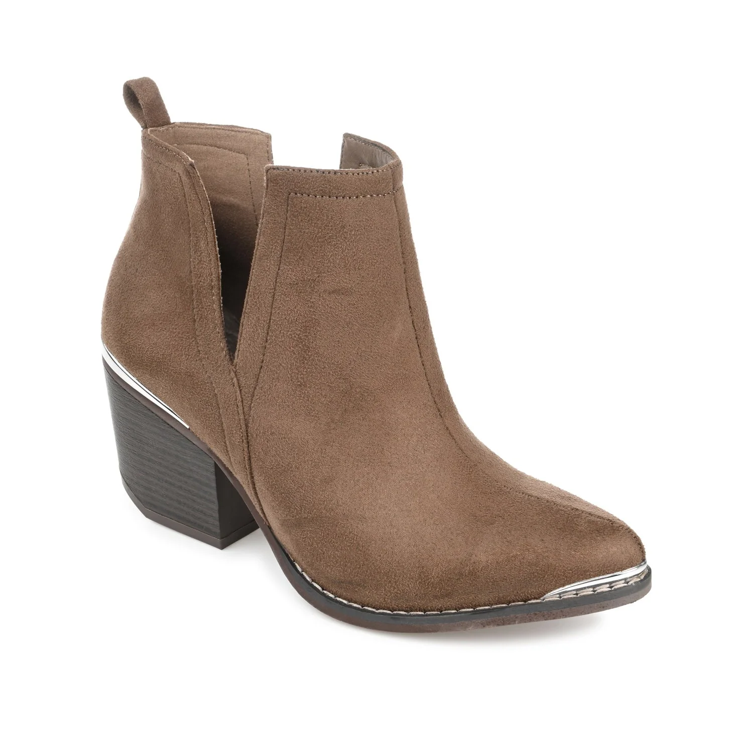 ISSLA CUTOUT BOOTIES IN WIDE - Taupe - Image 2