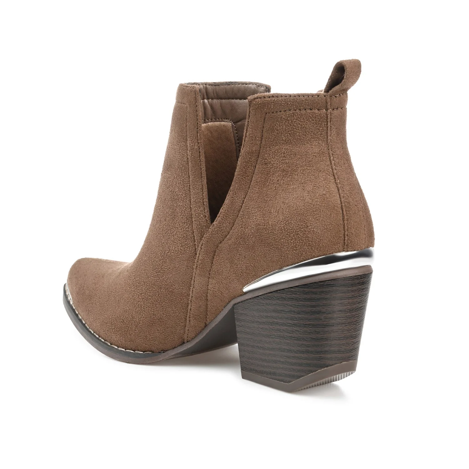 ISSLA CUTOUT BOOTIES IN WIDE - Taupe - Image 4