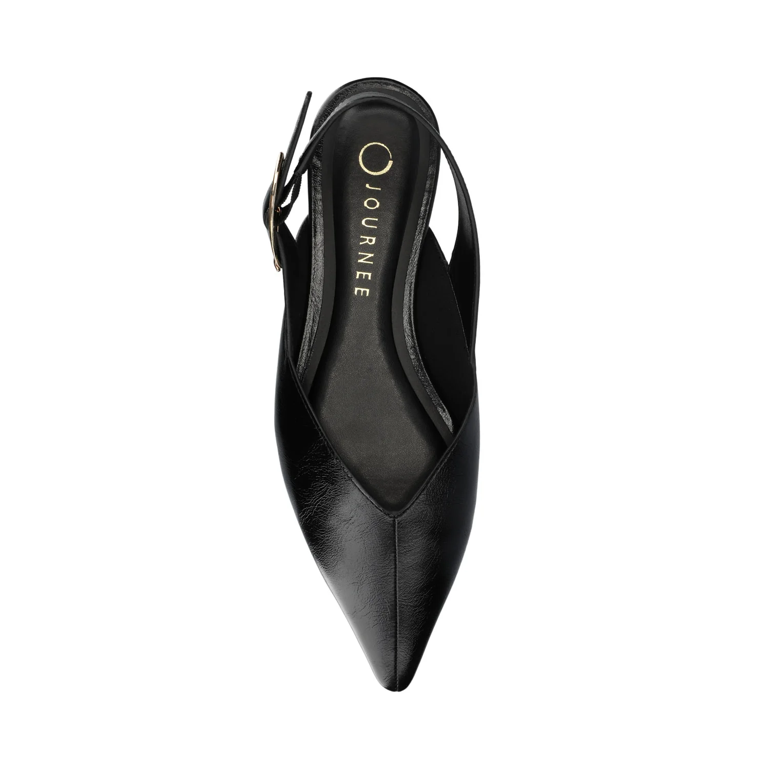 JACQUELINE SLING BACK FLATS - Black - Image 4