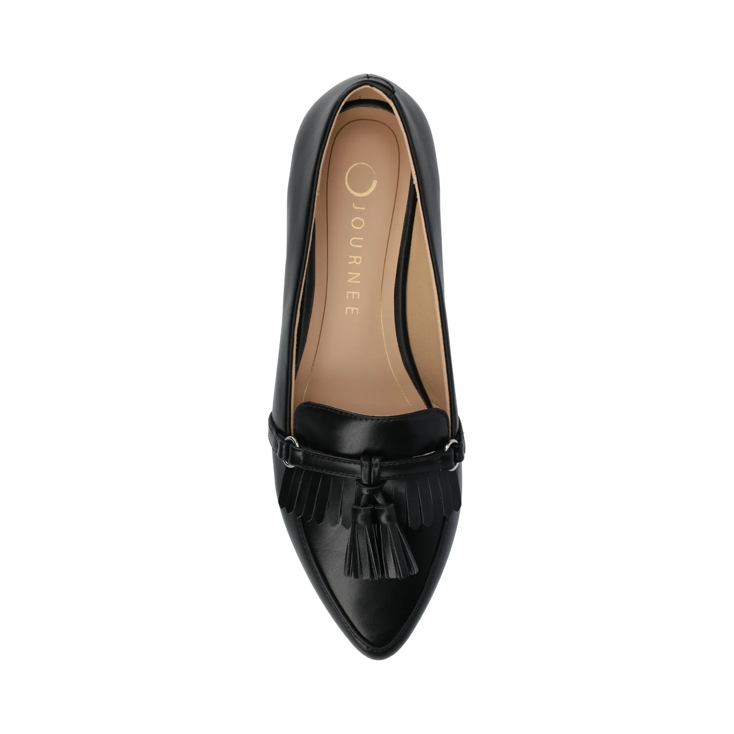 JANNAH TASSEL LOAFER FLATS - Black - Image 4