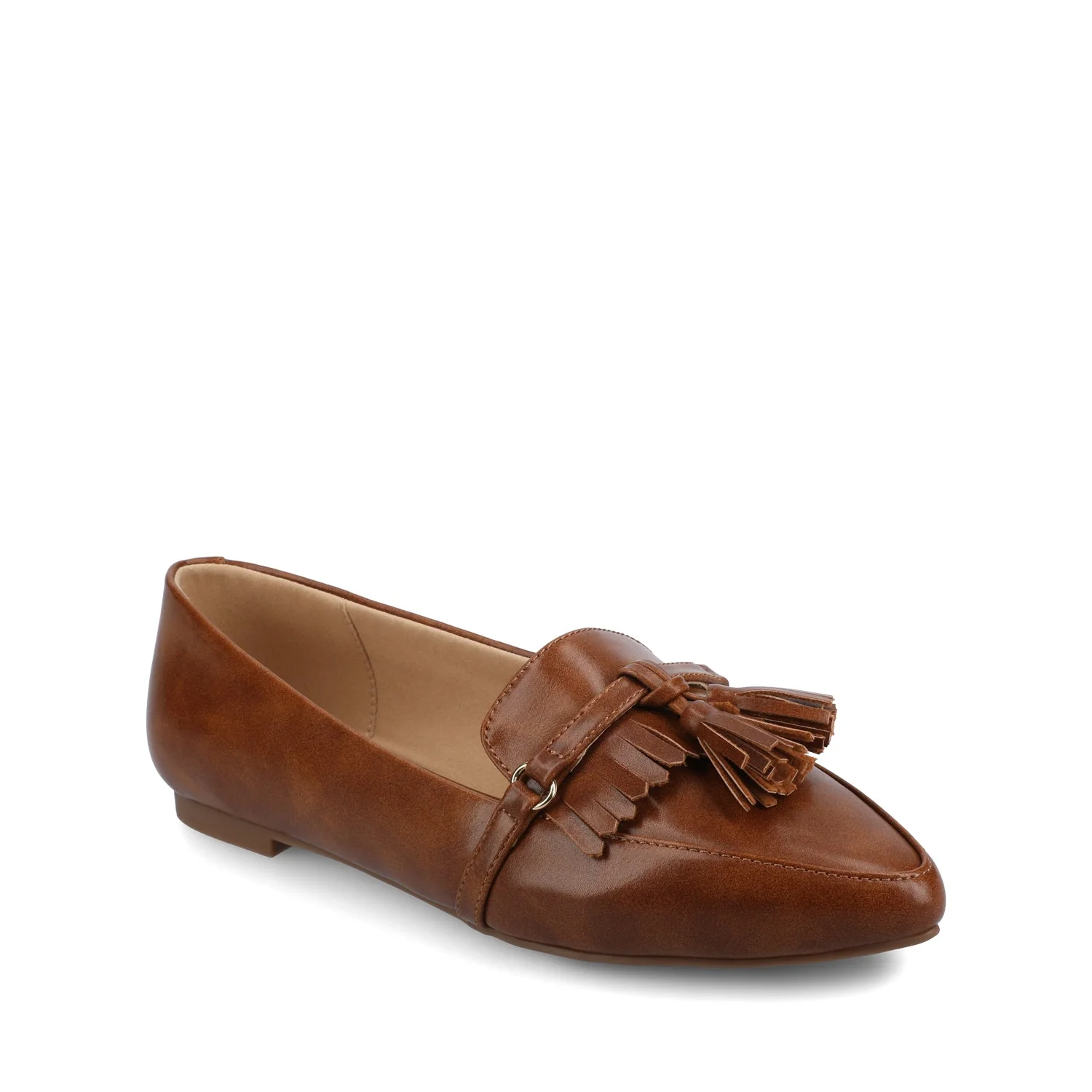 JANNAH TASSEL LOAFER FLATS - Cognac - Image 3