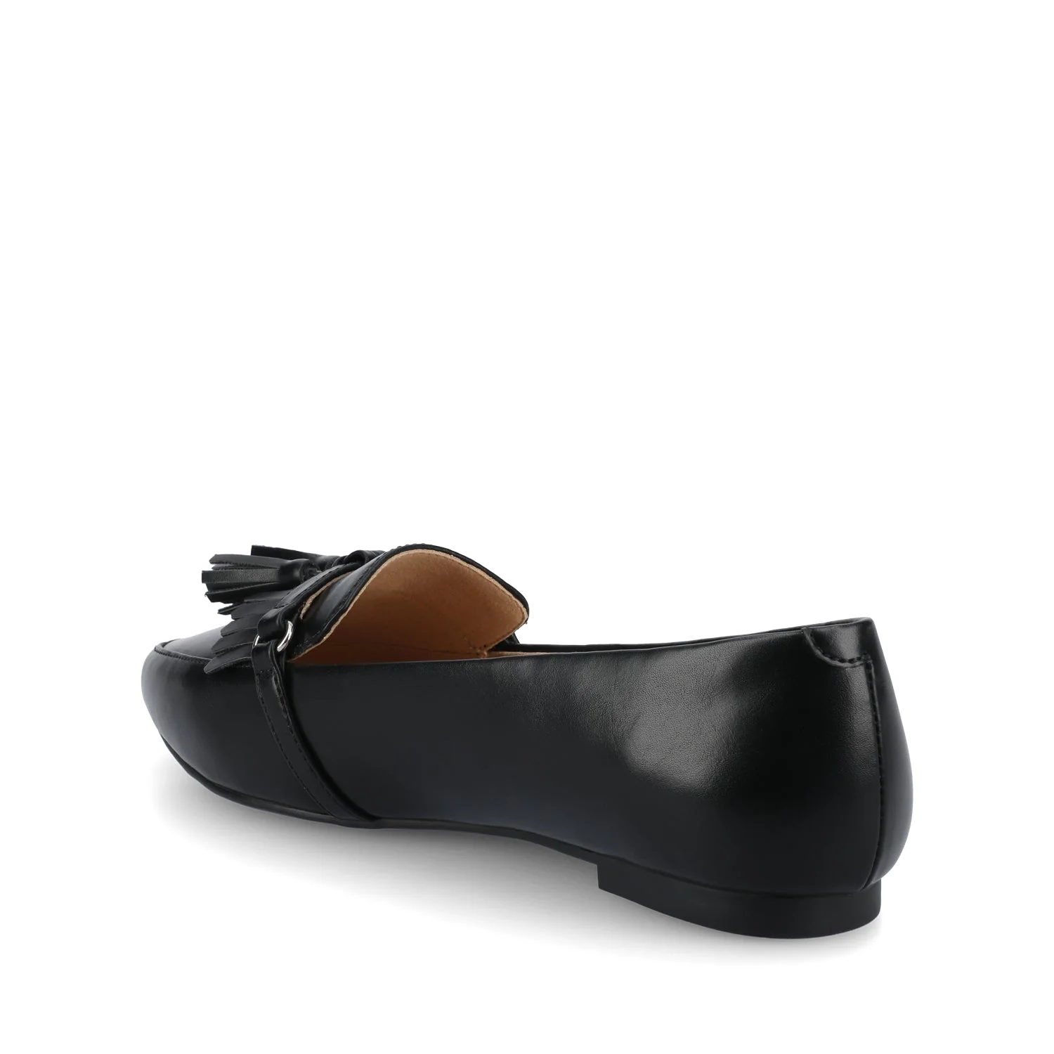 JANNAH TASSEL LOAFER FLATS IN WIDE - Black - Image 3