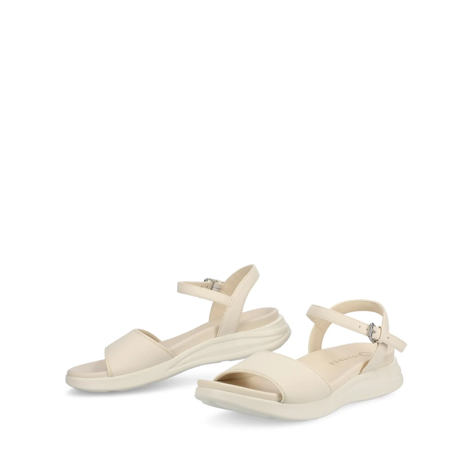 JAYLEE BUCKLE SANDALS IN VEGAN LEATHER - Bone PU - Image 3