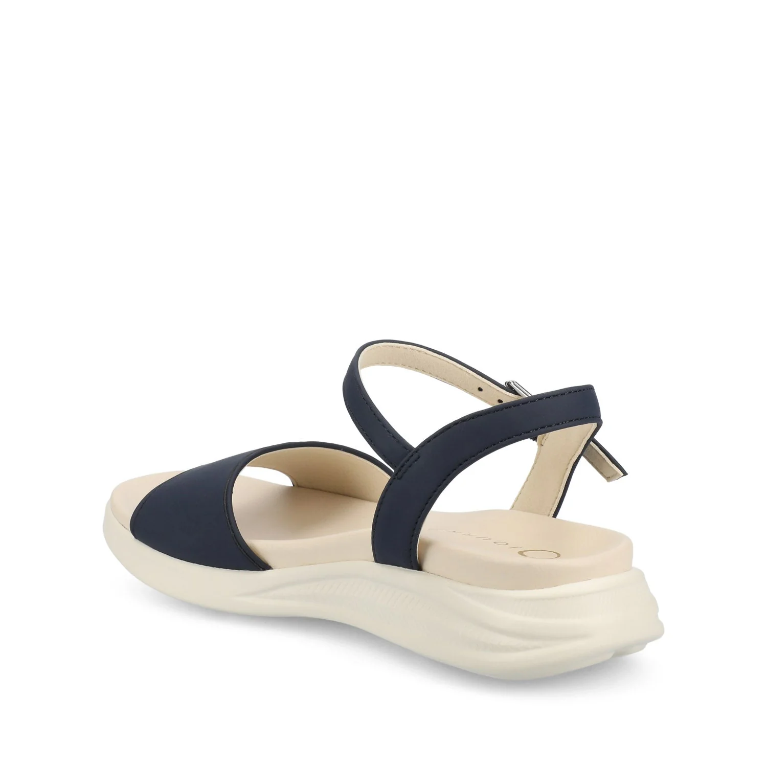 JAYLEE BUCKLE SANDALS IN VEGAN LEATHER - Navy PU - Image 4
