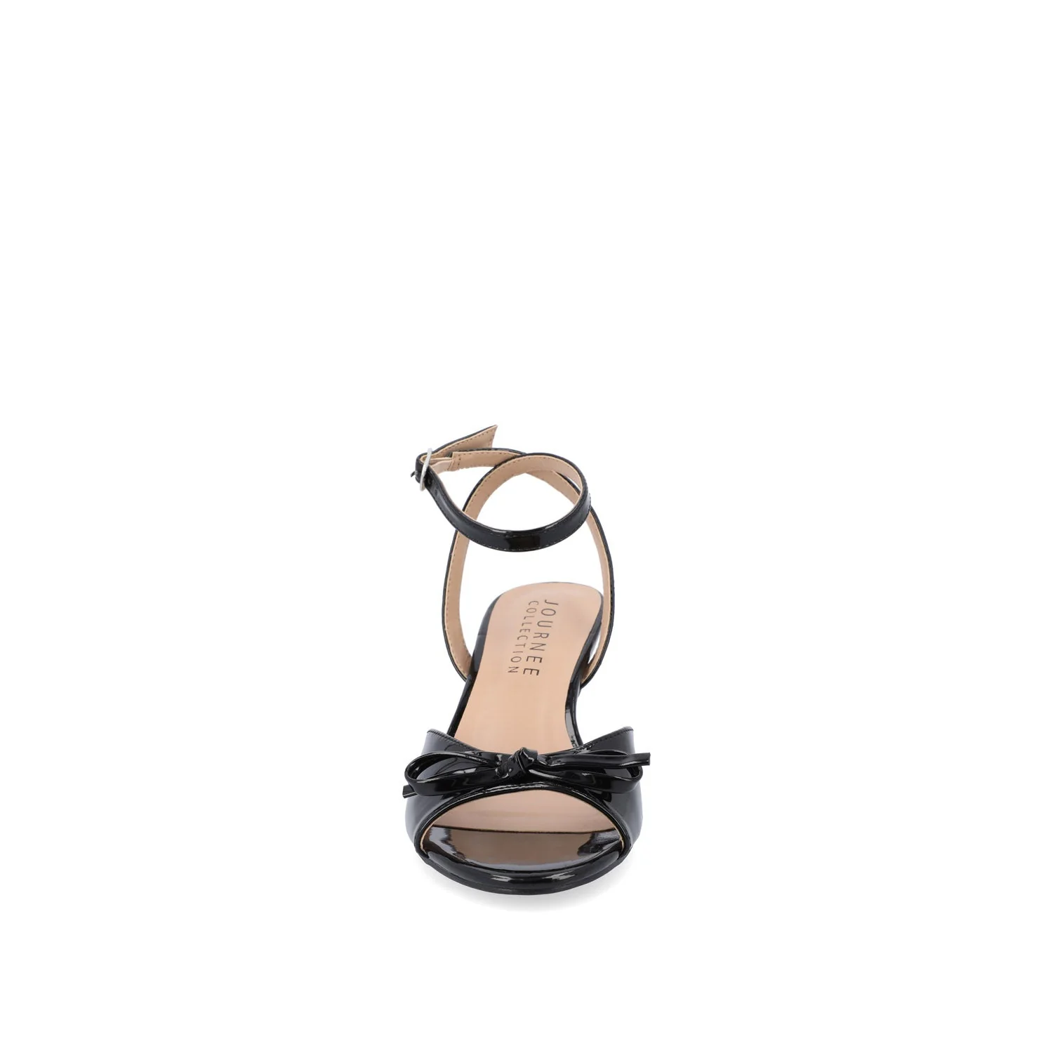 JENNIFER STRAPPY KITTEN HEELS IN PATENT - Black Patent - Image 5