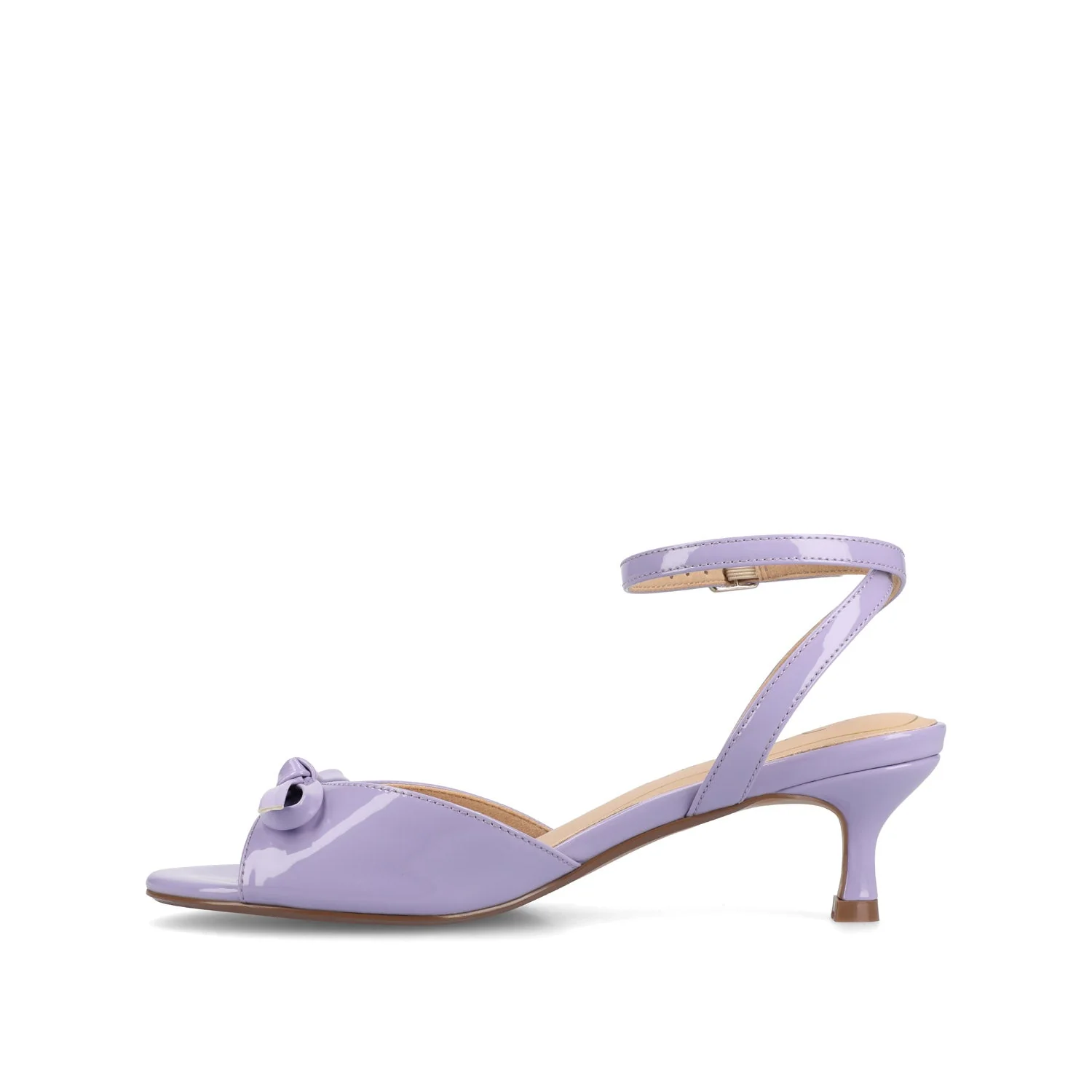 JENNIFER STRAPPY KITTEN HEELS IN PATENT - Lilac Patent - Image 3