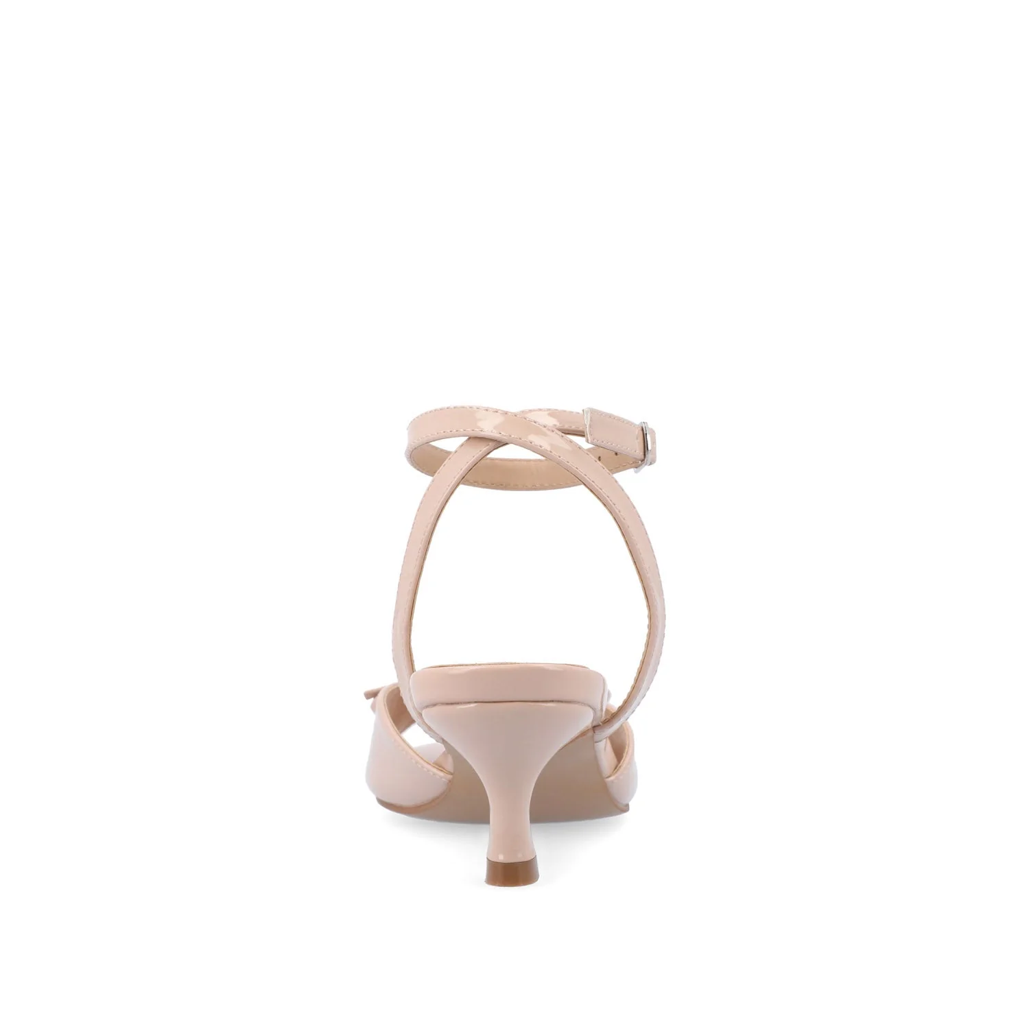 JENNIFER STRAPPY KITTEN HEELS IN PATENT - Nude Patent - Image 7