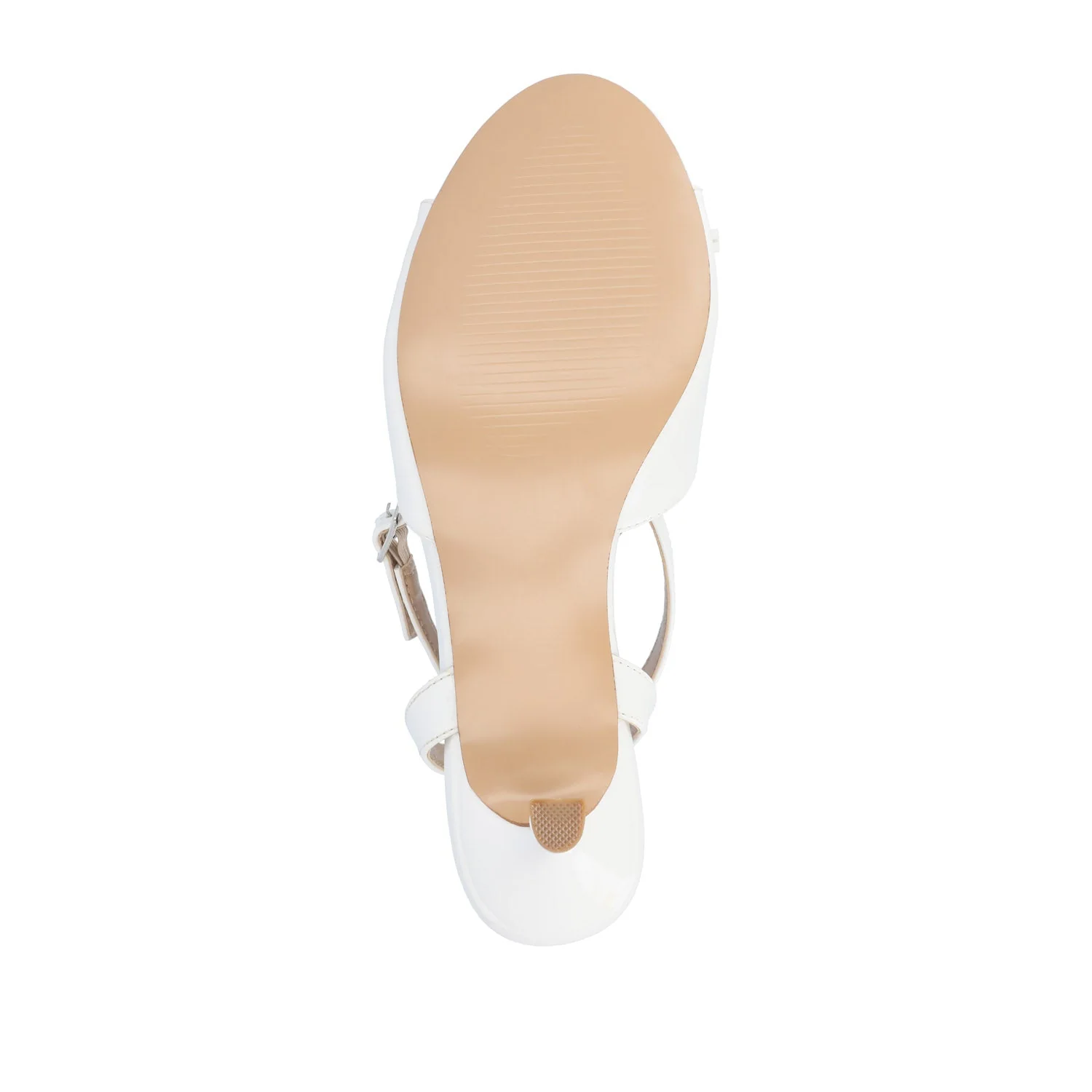 JENNIFER STRAPPY KITTEN HEELS IN PATENT - White Patent - Image 8