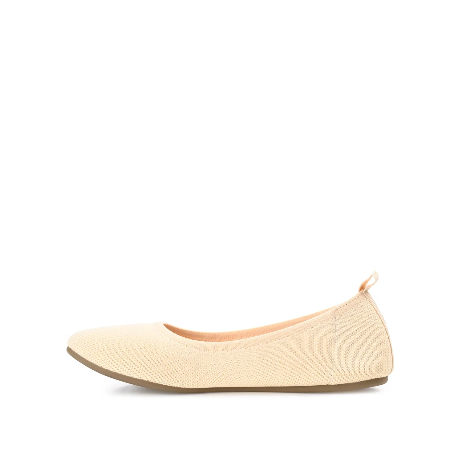 JERSIE BALLET FLATS IN KNIT FABRIC - Cream - Image 3