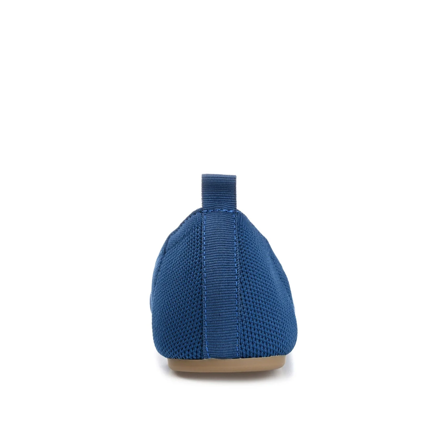 JERSIE BALLET FLATS IN KNIT FABRIC - Navy Nubuck - Image 7