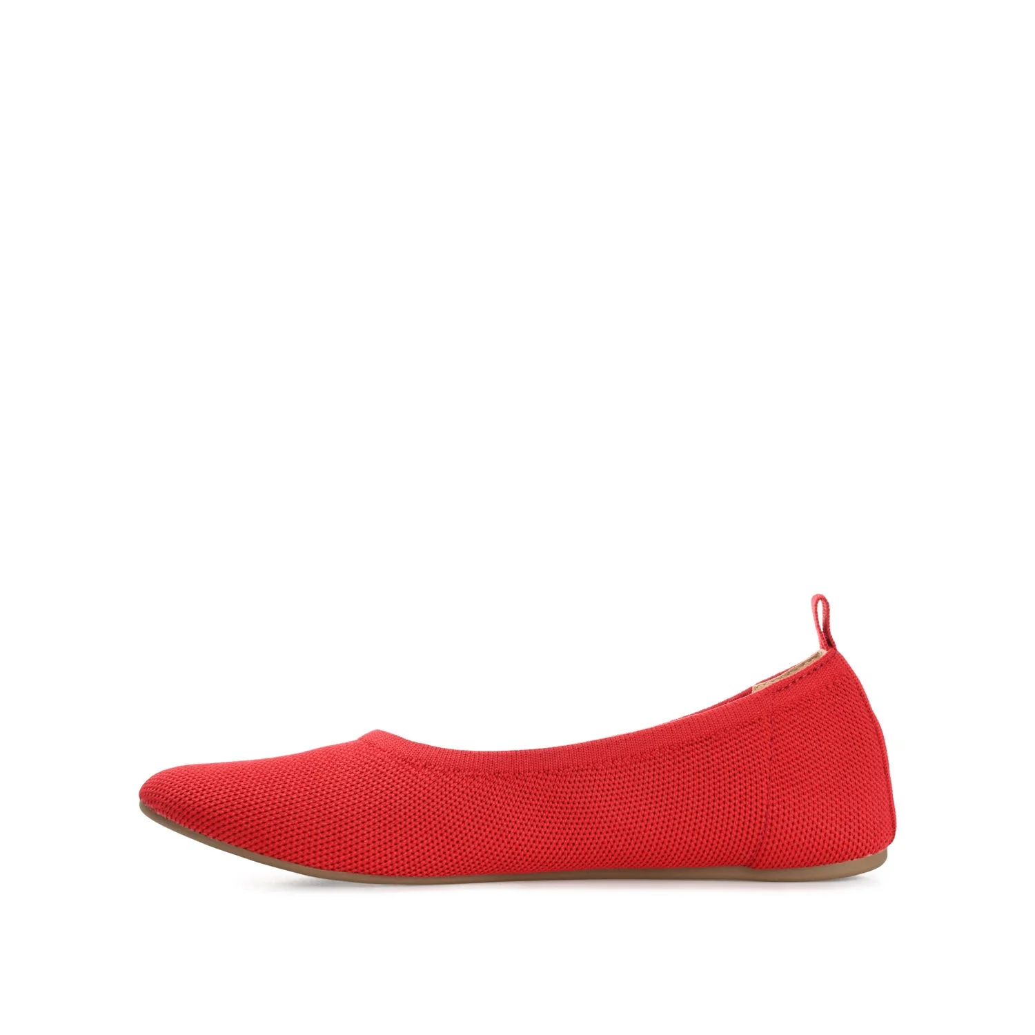 JERSIE BALLET FLATS IN KNIT FABRIC - Red - Image 3