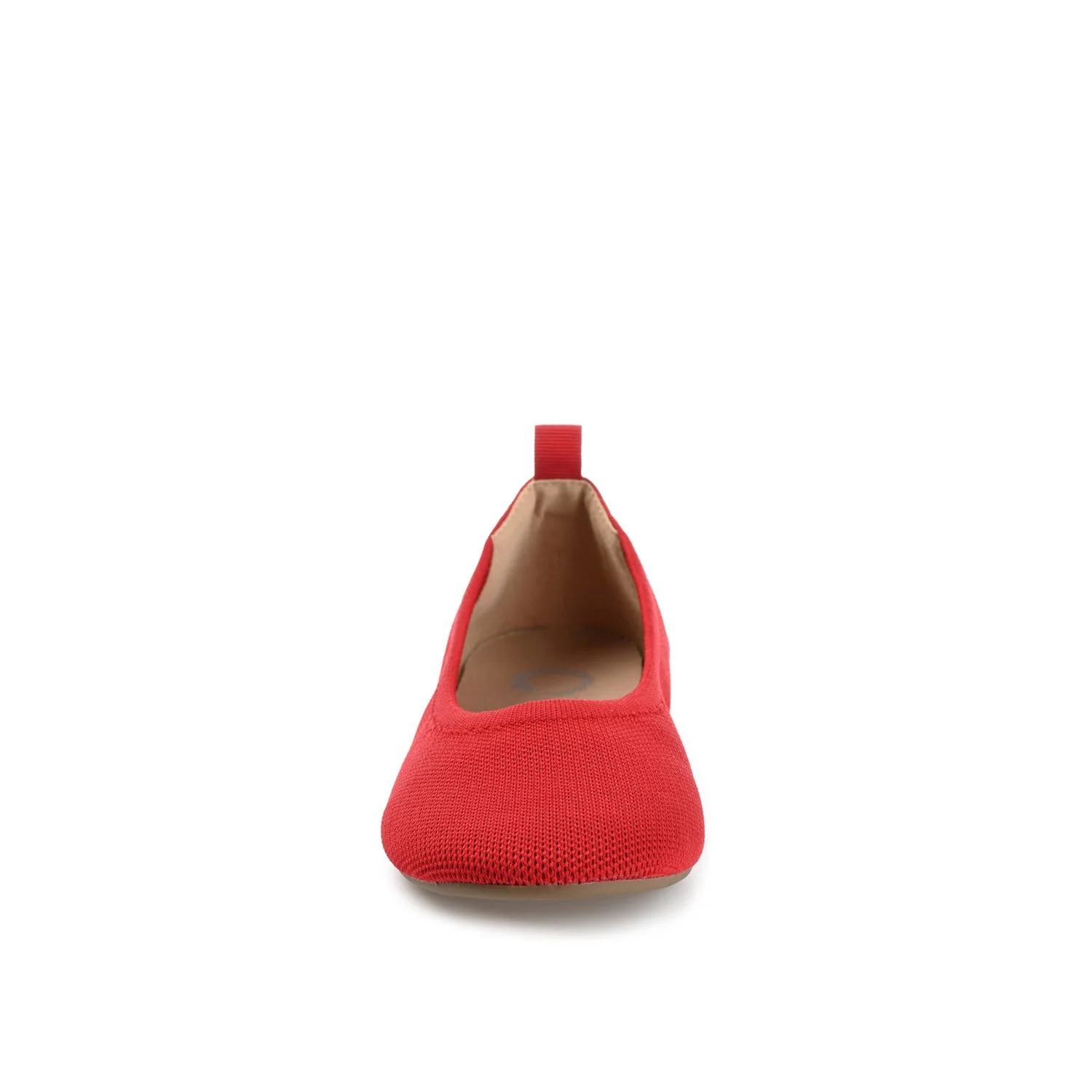 JERSIE BALLET FLATS IN KNIT FABRIC - Red - Image 5