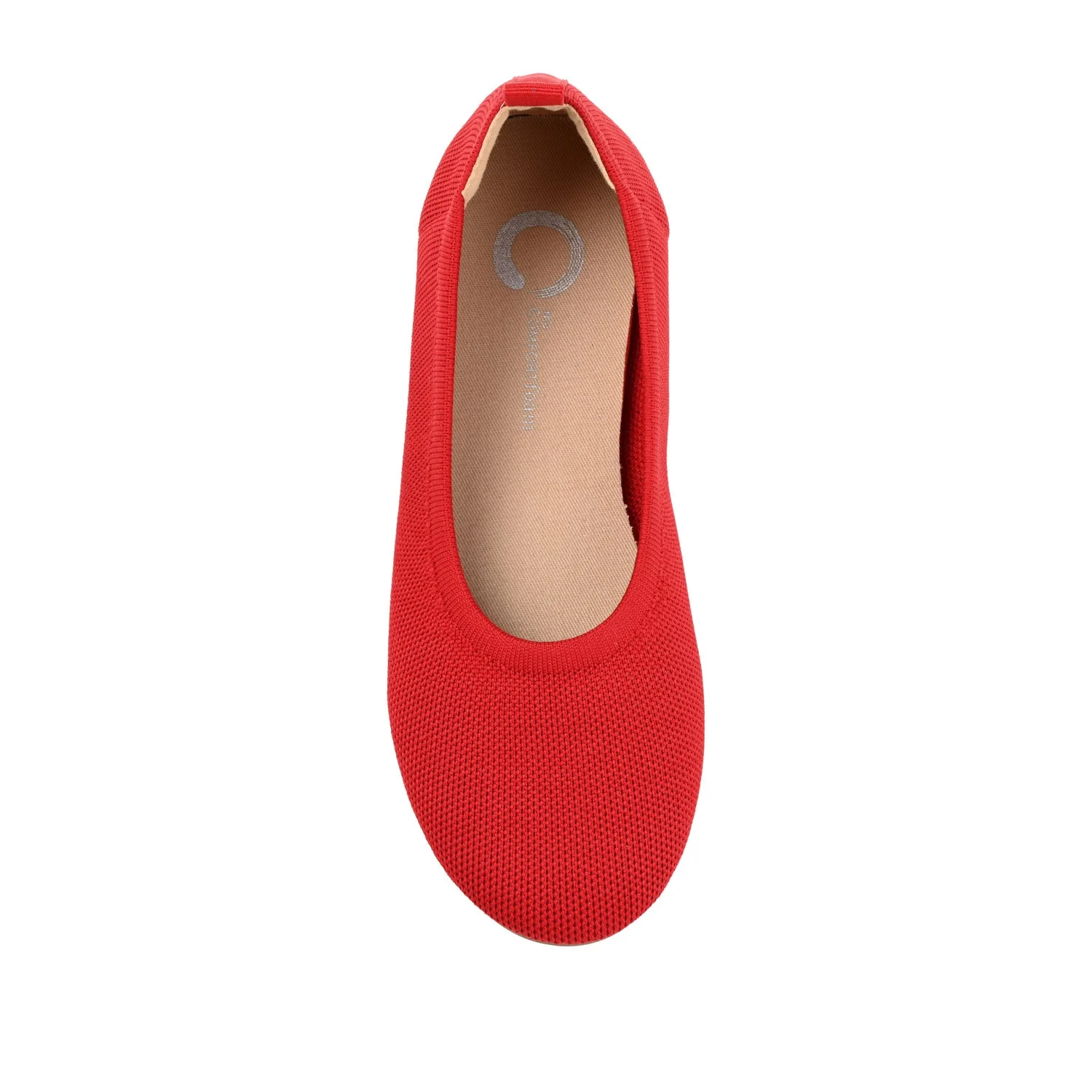 JERSIE BALLET FLATS IN KNIT FABRIC - Red - Image 6