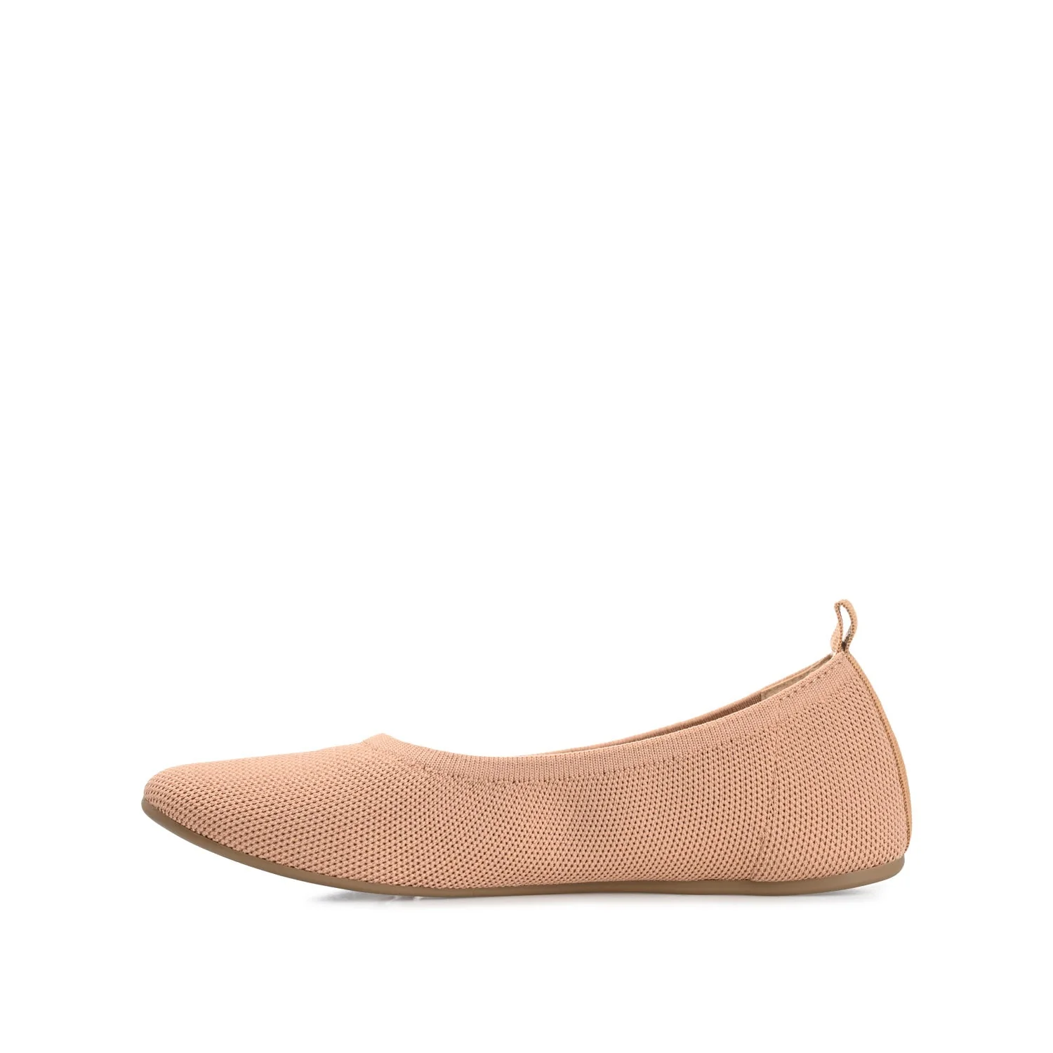 JERSIE BALLET FLATS IN KNIT FABRIC - Tan - Image 3