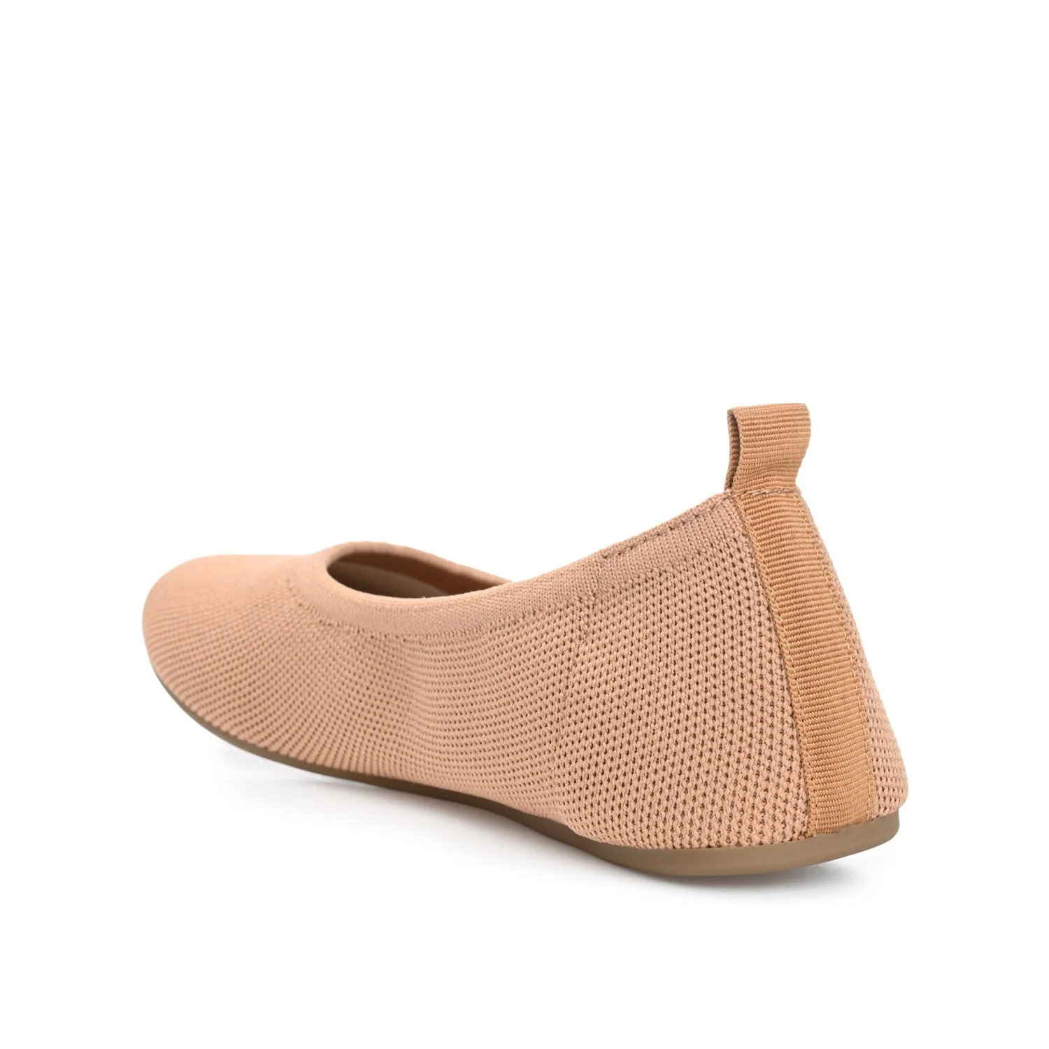 JERSIE BALLET FLATS IN KNIT FABRIC - Tan - Image 4