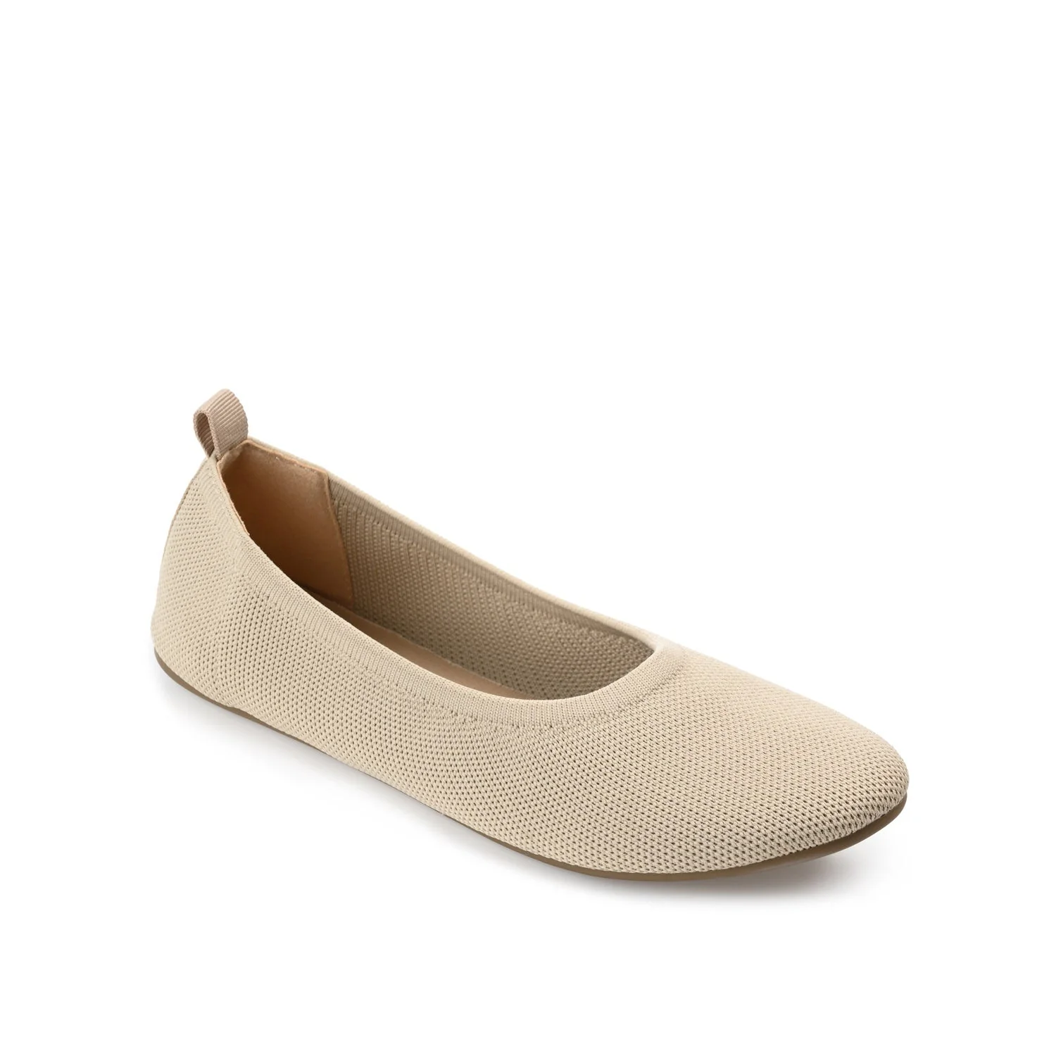 JERSIE BALLET FLATS IN KNIT FABRIC - Taupe - Image 2