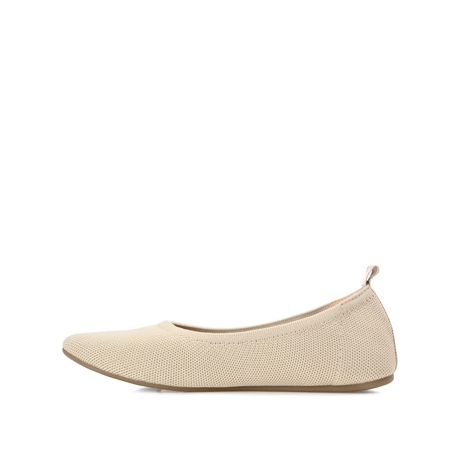 JERSIE BALLET FLATS IN KNIT FABRIC - Taupe - Image 3