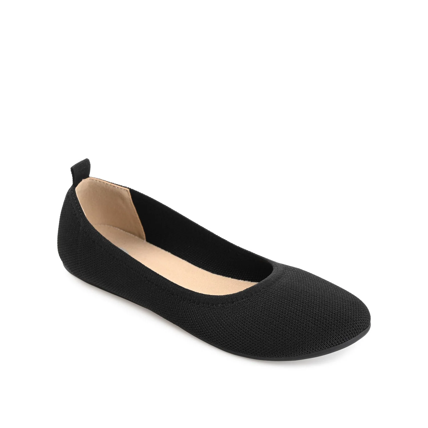 JERSIE KNIT BALLET FLATS IN WIDE - Black - Image 2