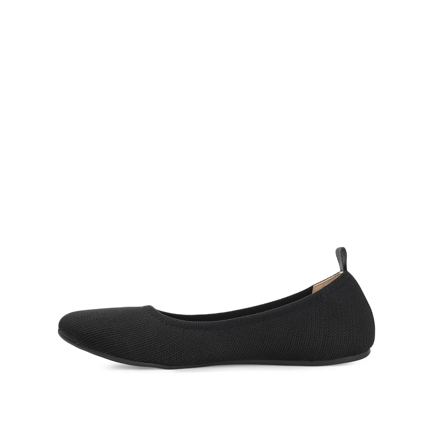 JERSIE KNIT BALLET FLATS IN WIDE - Black - Image 3