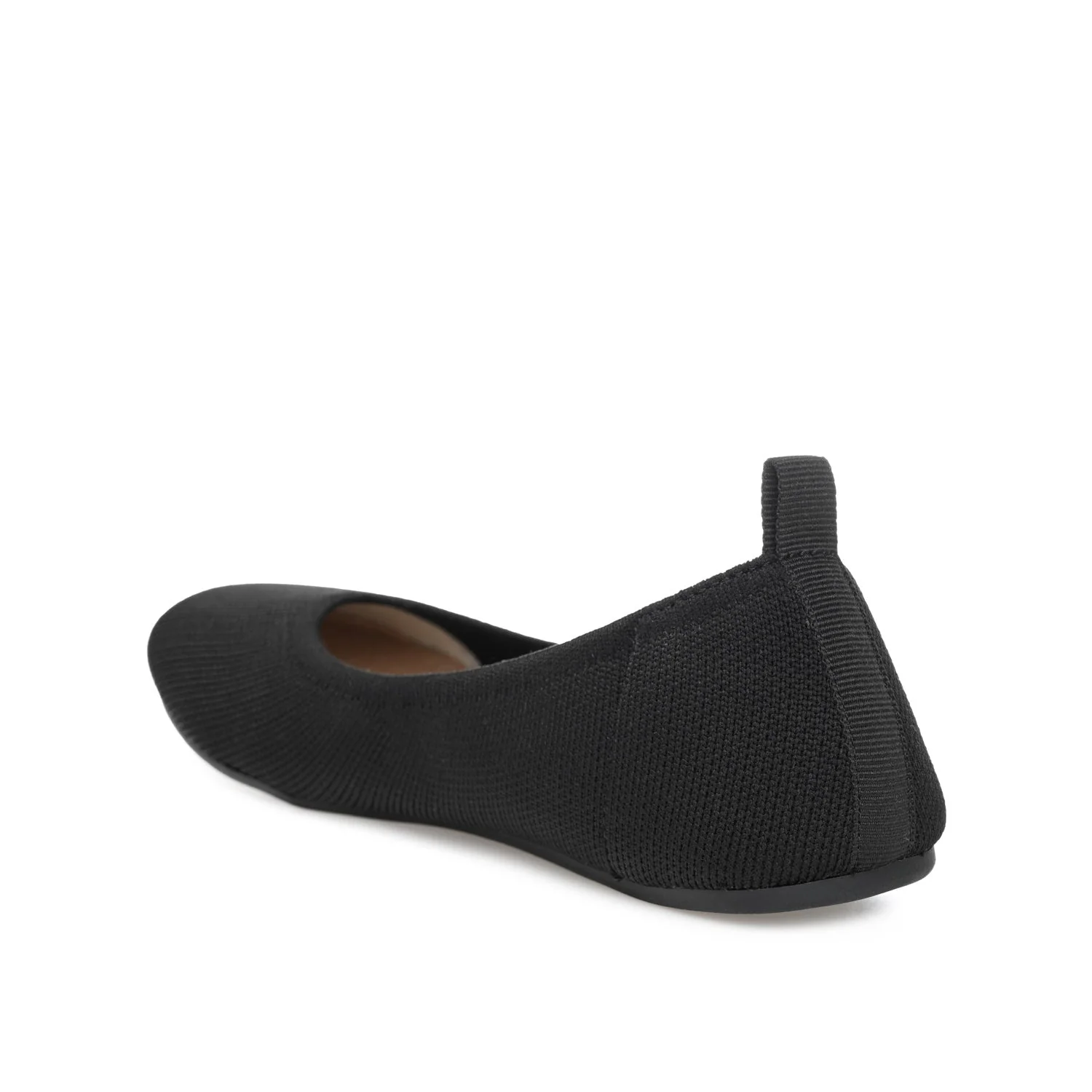 JERSIE KNIT BALLET FLATS IN WIDE - Black - Image 4