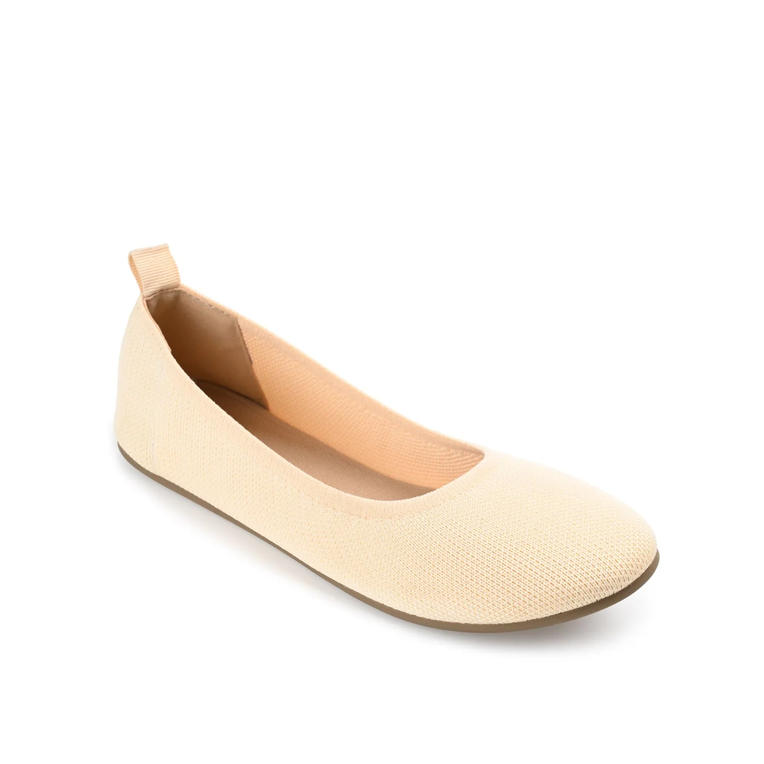 JERSIE KNIT BALLET FLATS IN WIDE - Cream - Image 2