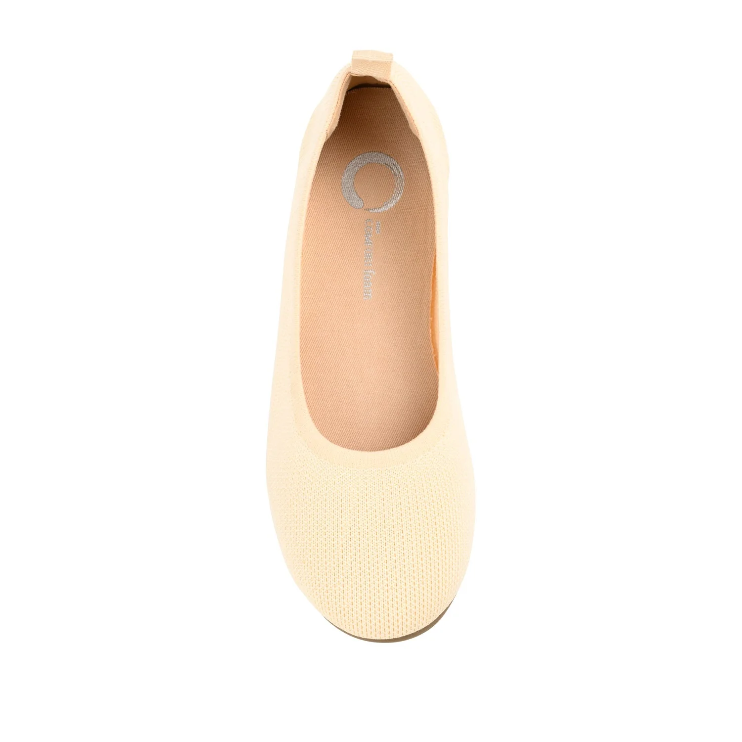 JERSIE KNIT BALLET FLATS IN WIDE - Cream - Image 6