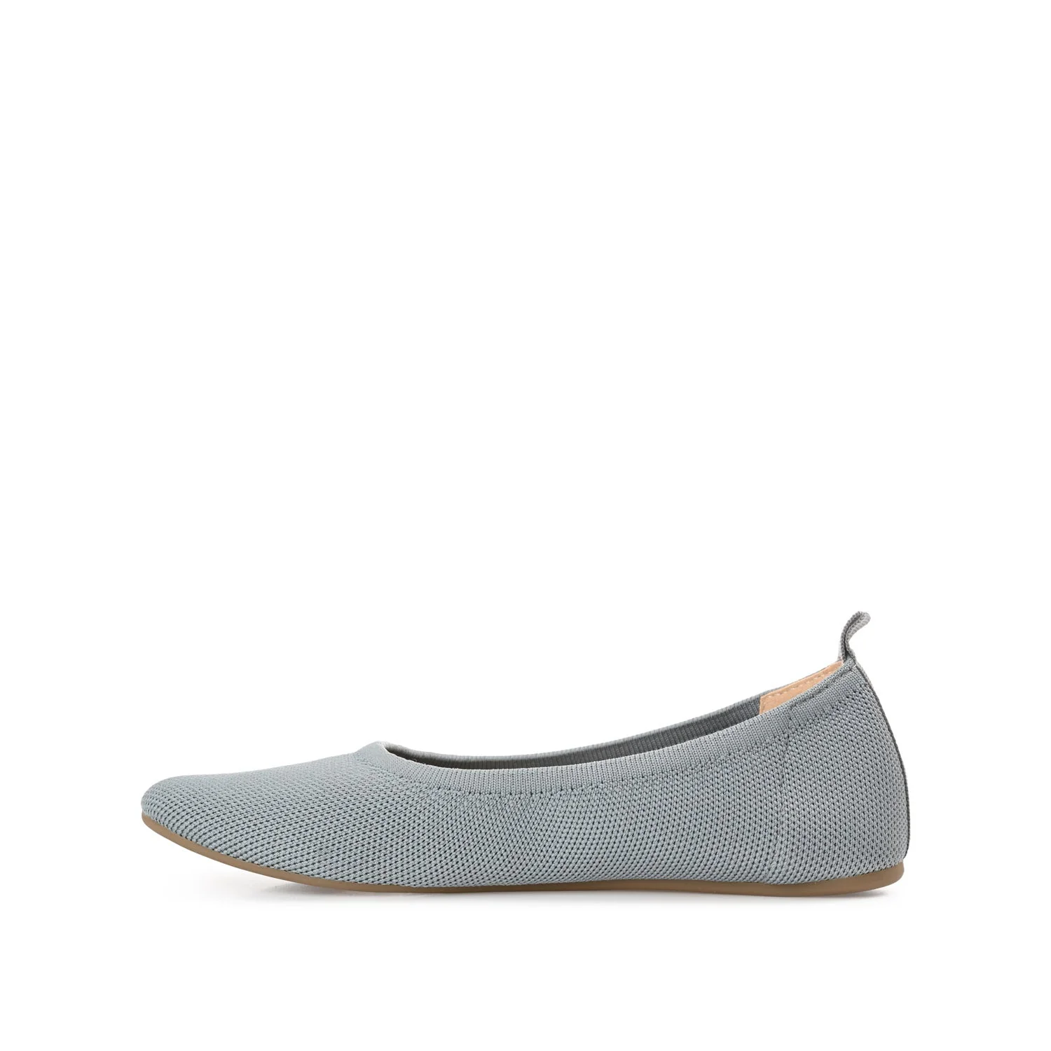 JERSIE KNIT BALLET FLATS IN WIDE - Grey - Image 3