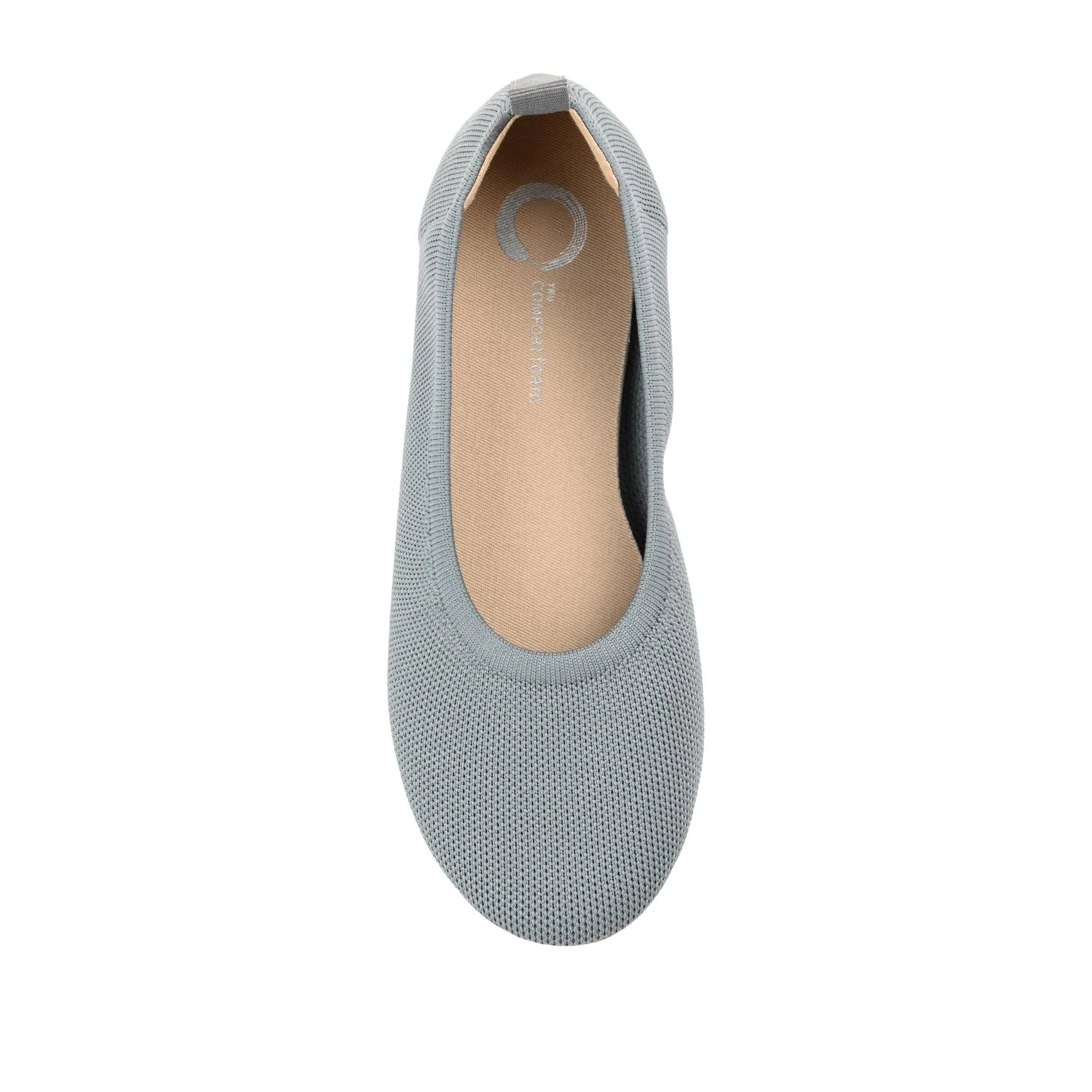 JERSIE KNIT BALLET FLATS IN WIDE - Grey - Image 6