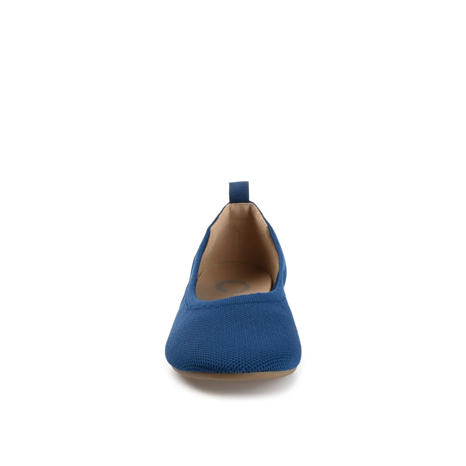 JERSIE KNIT BALLET FLATS IN WIDE - Navy Nubuck - Image 5