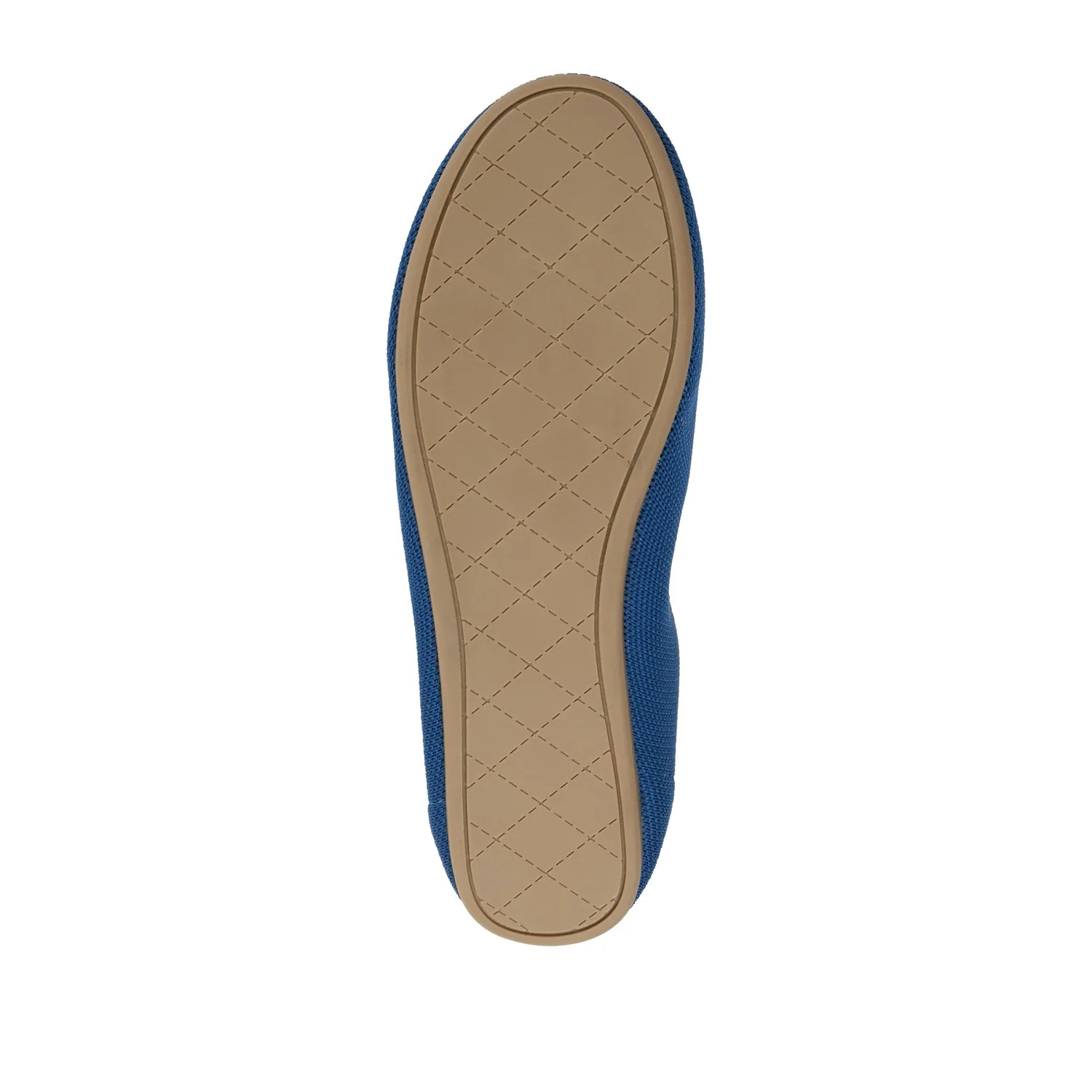 JERSIE KNIT BALLET FLATS IN WIDE - Navy Nubuck - Image 8
