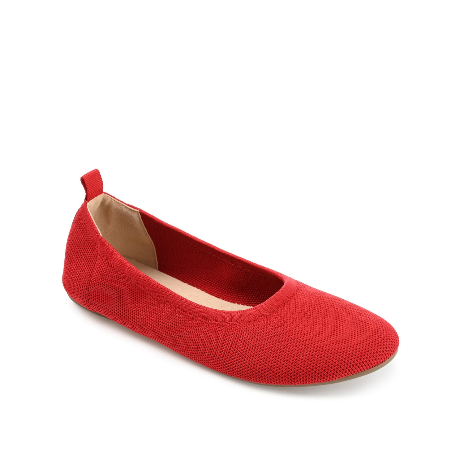 JERSIE KNIT BALLET FLATS IN WIDE - Red - Image 2