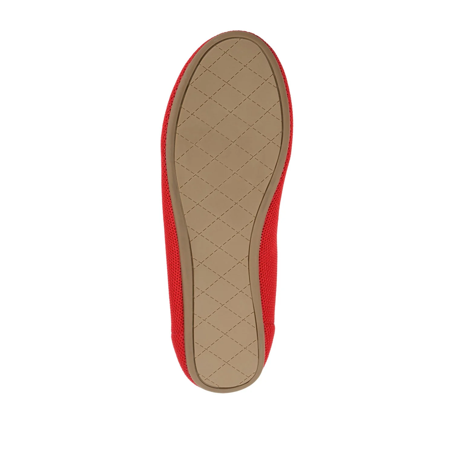JERSIE KNIT BALLET FLATS IN WIDE - Red - Image 8