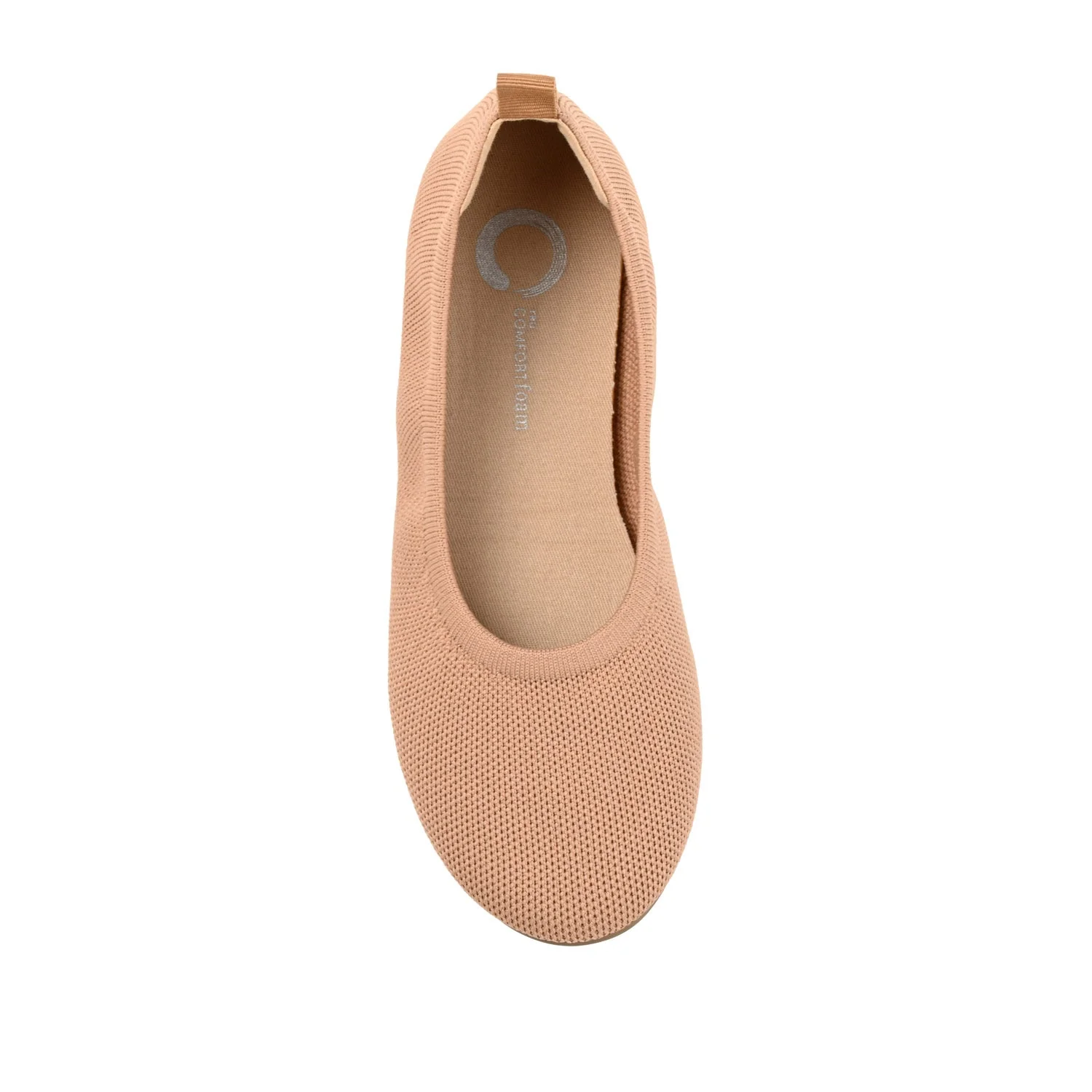 JERSIE KNIT BALLET FLATS IN WIDE - Tan - Image 6