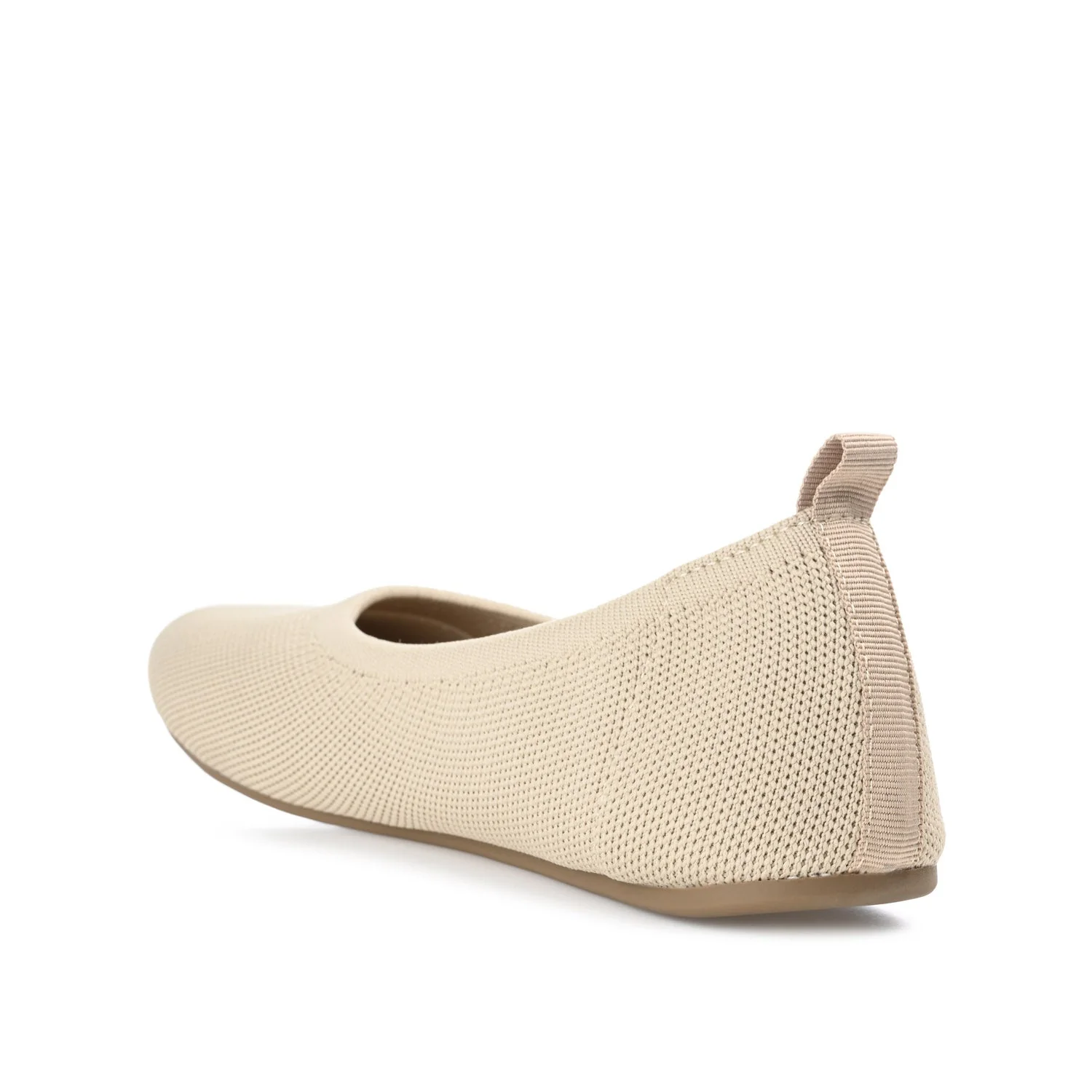 JERSIE KNIT BALLET FLATS IN WIDE - Taupe - Image 4