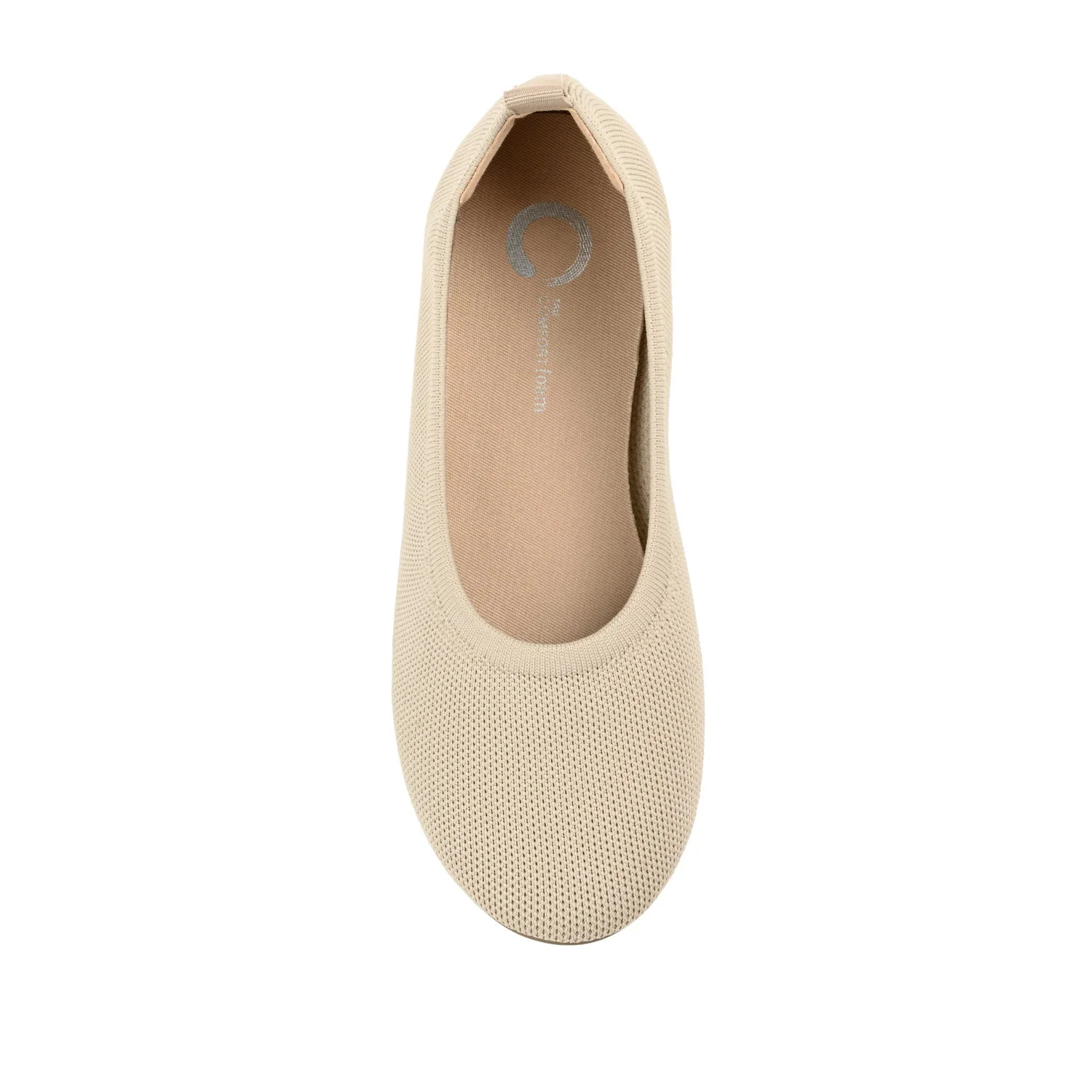 JERSIE KNIT BALLET FLATS IN WIDE - Taupe - Image 7
