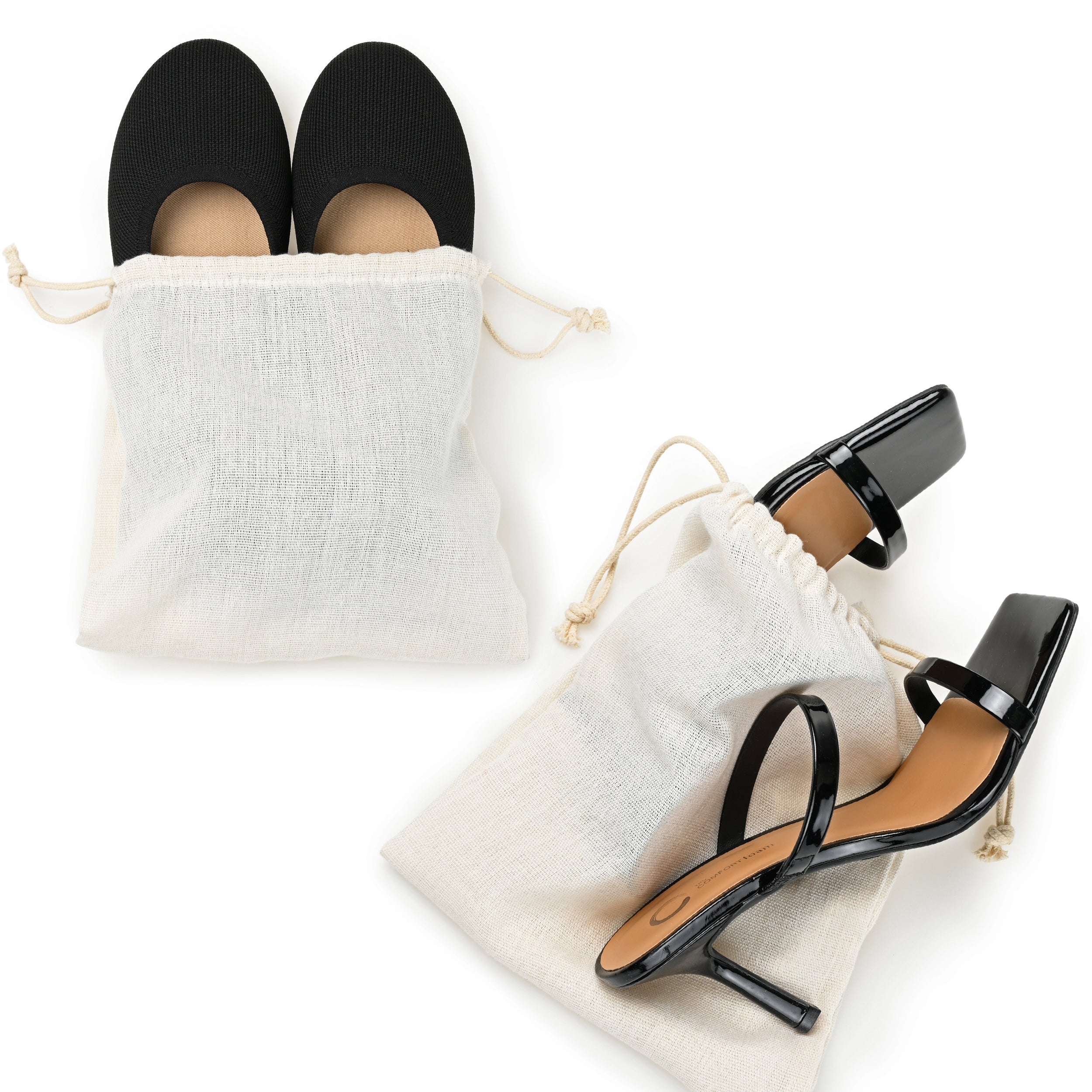JERSIE KNIT BALLET FLATS IN WIDE - Taupe - Image 9